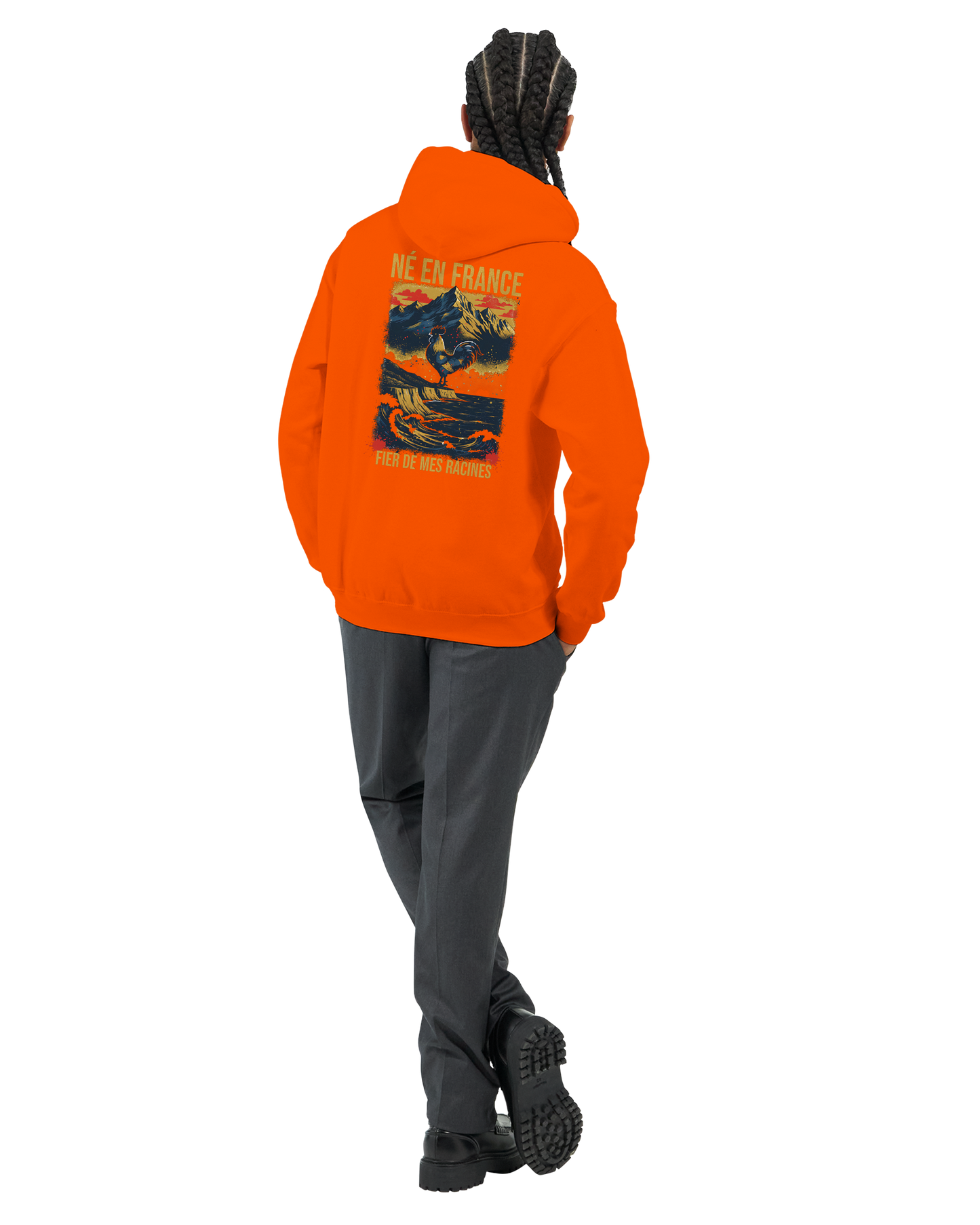 Sweat à Capuche Homme « Né en France » – Premium Confort et Style