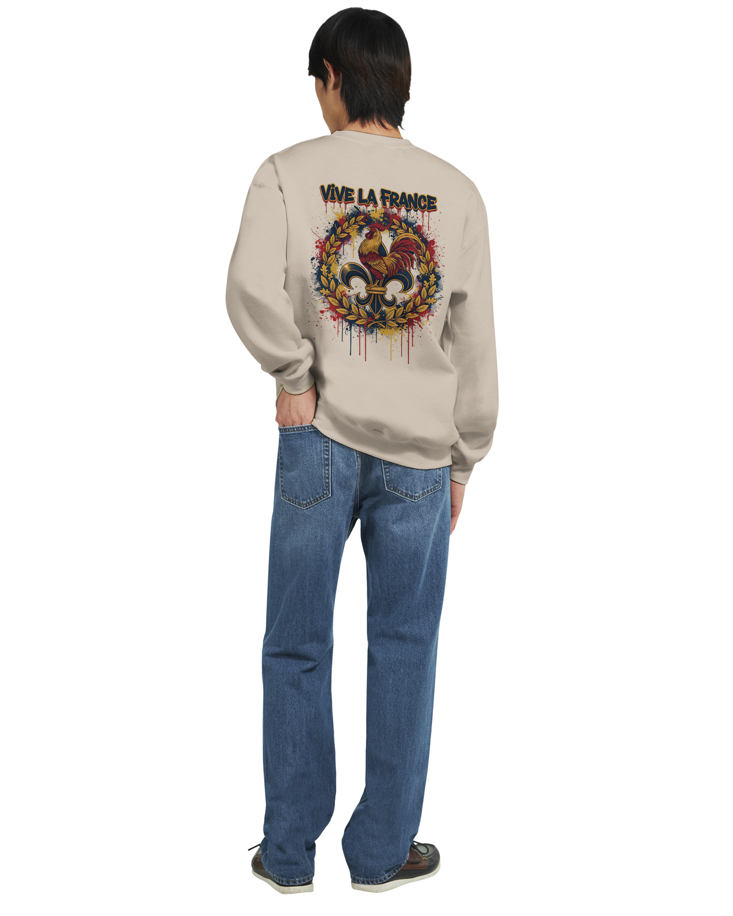 Sweat-shirt Homme Vive la France – Confort et Style Patriotique
