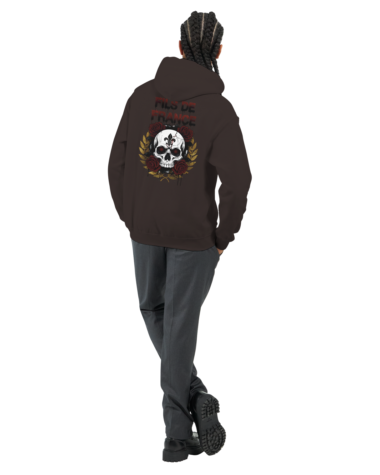 Sweat à capuche homme Fils de France – Hoodie premium en coton mélangé