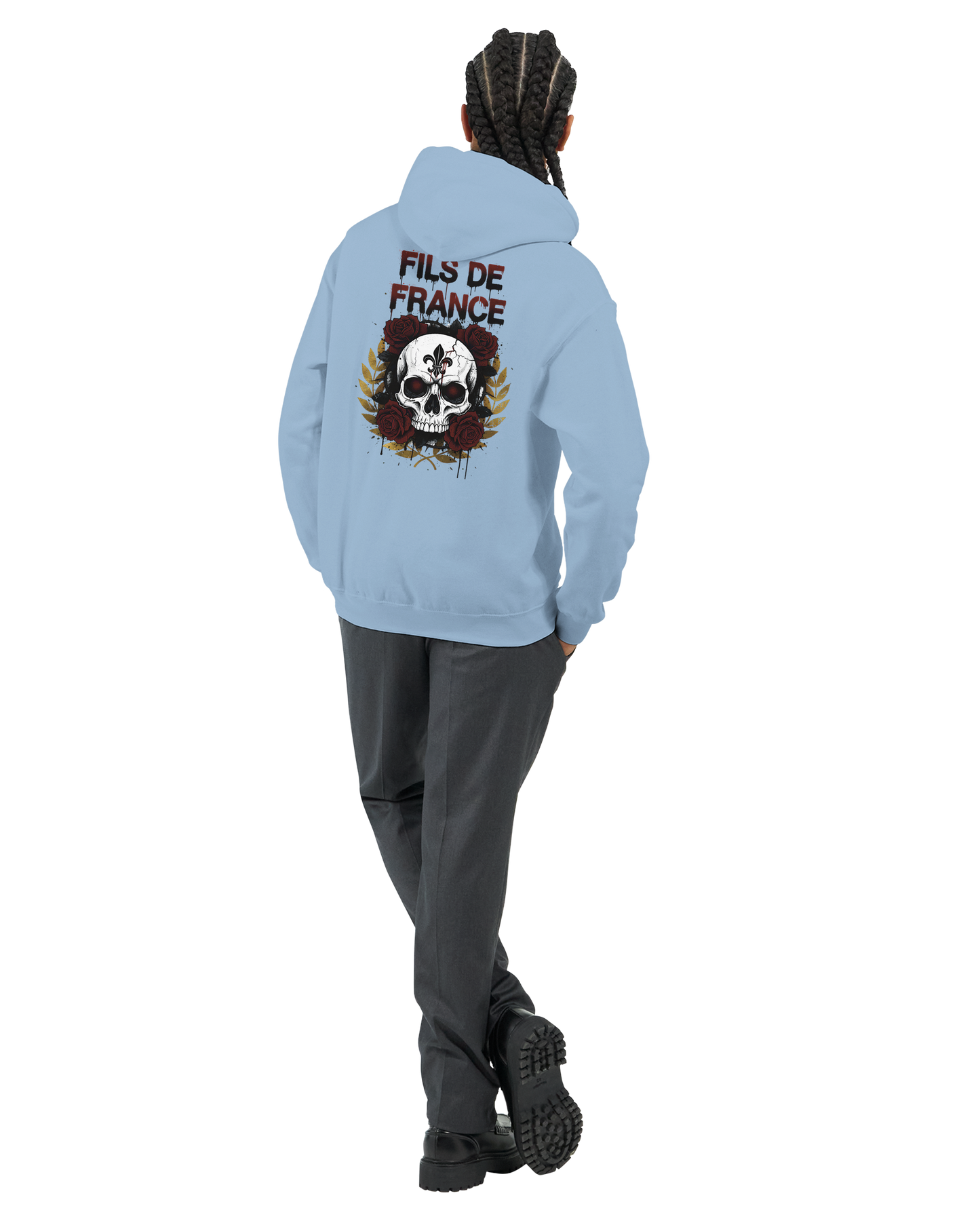 Sweat à capuche homme Fils de France – Hoodie premium en coton mélangé