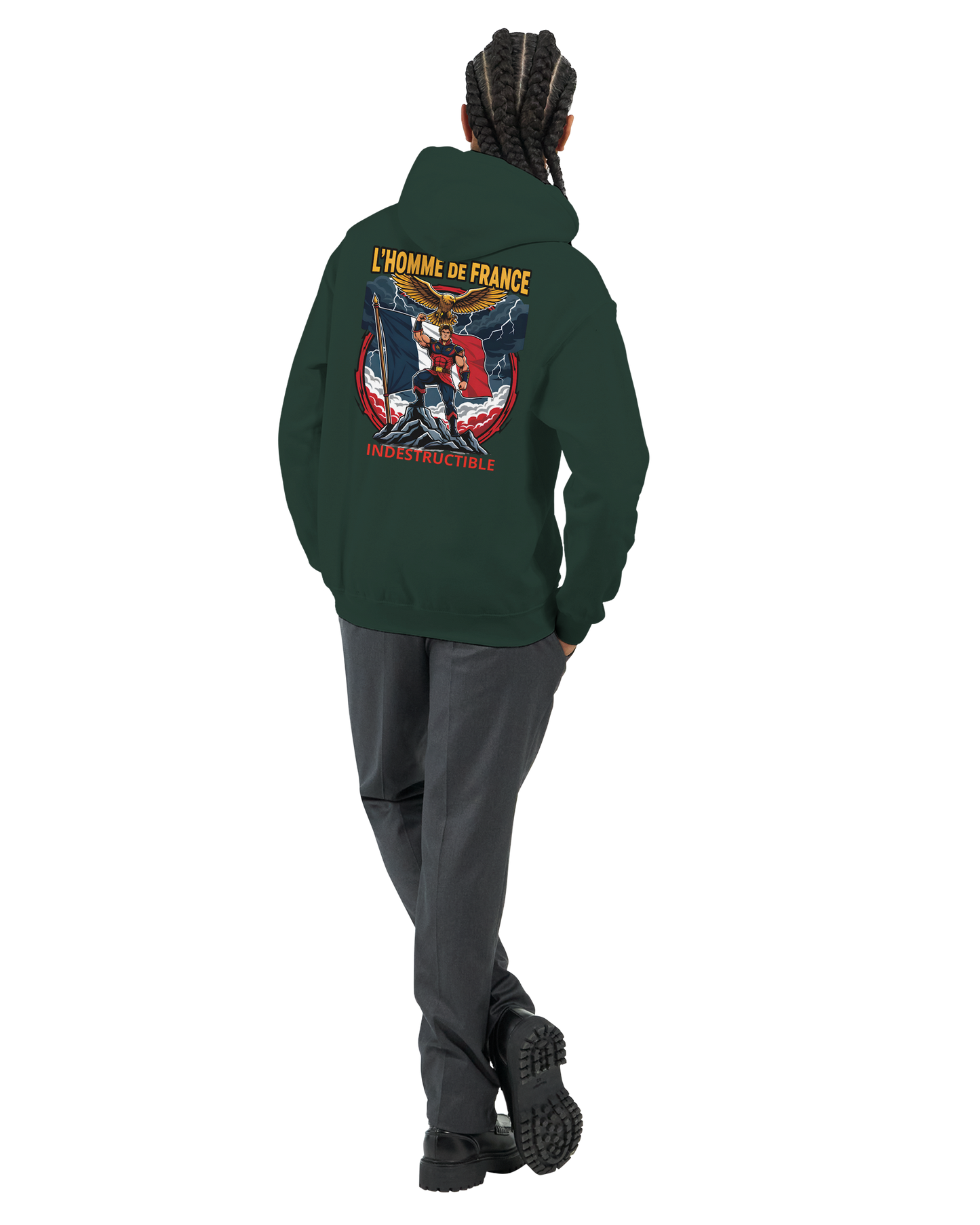 Sweat à Capuche Homme homme de France - Design France - Confort Premium