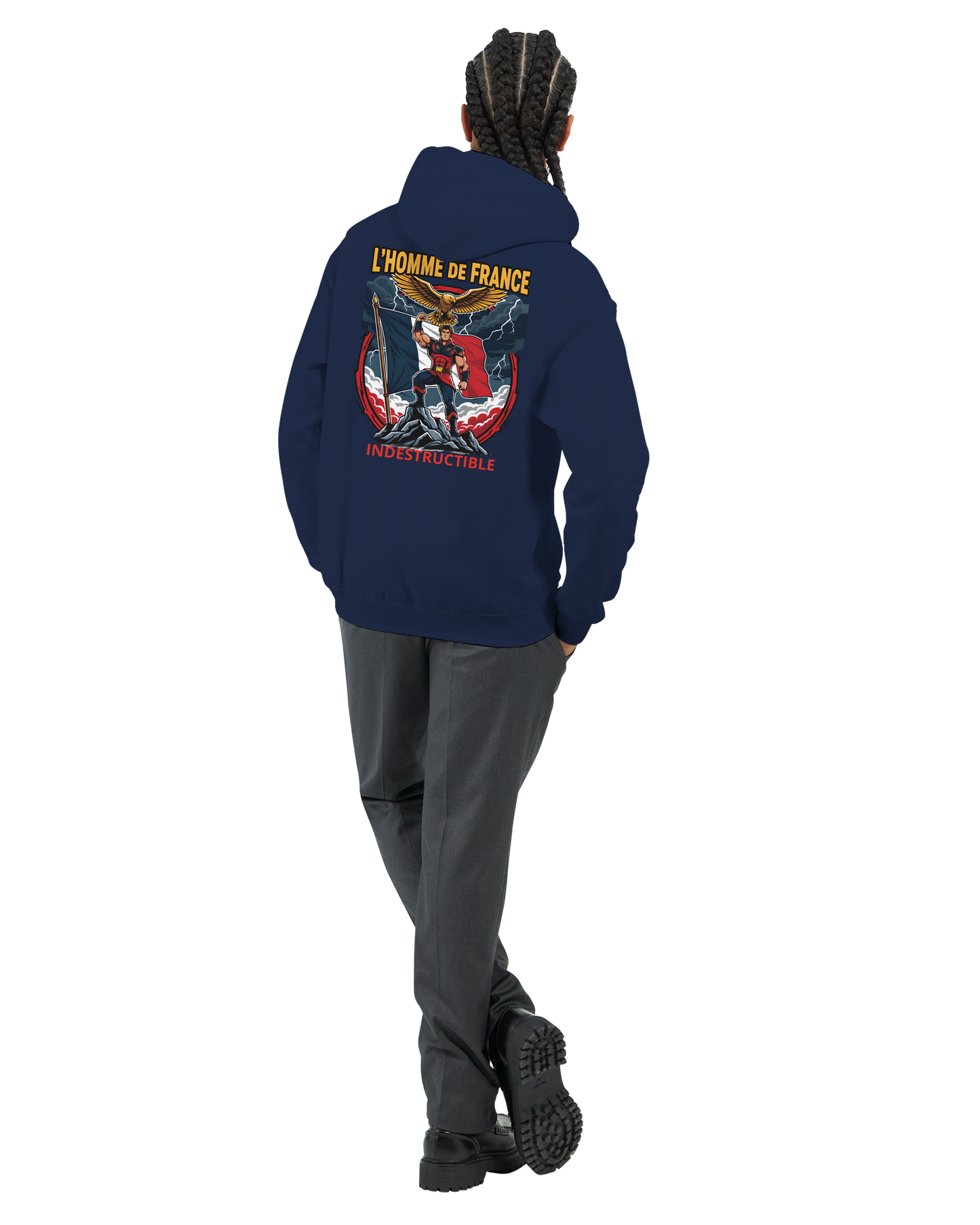 Sweat à Capuche Homme homme de France - Design France - Confort Premium