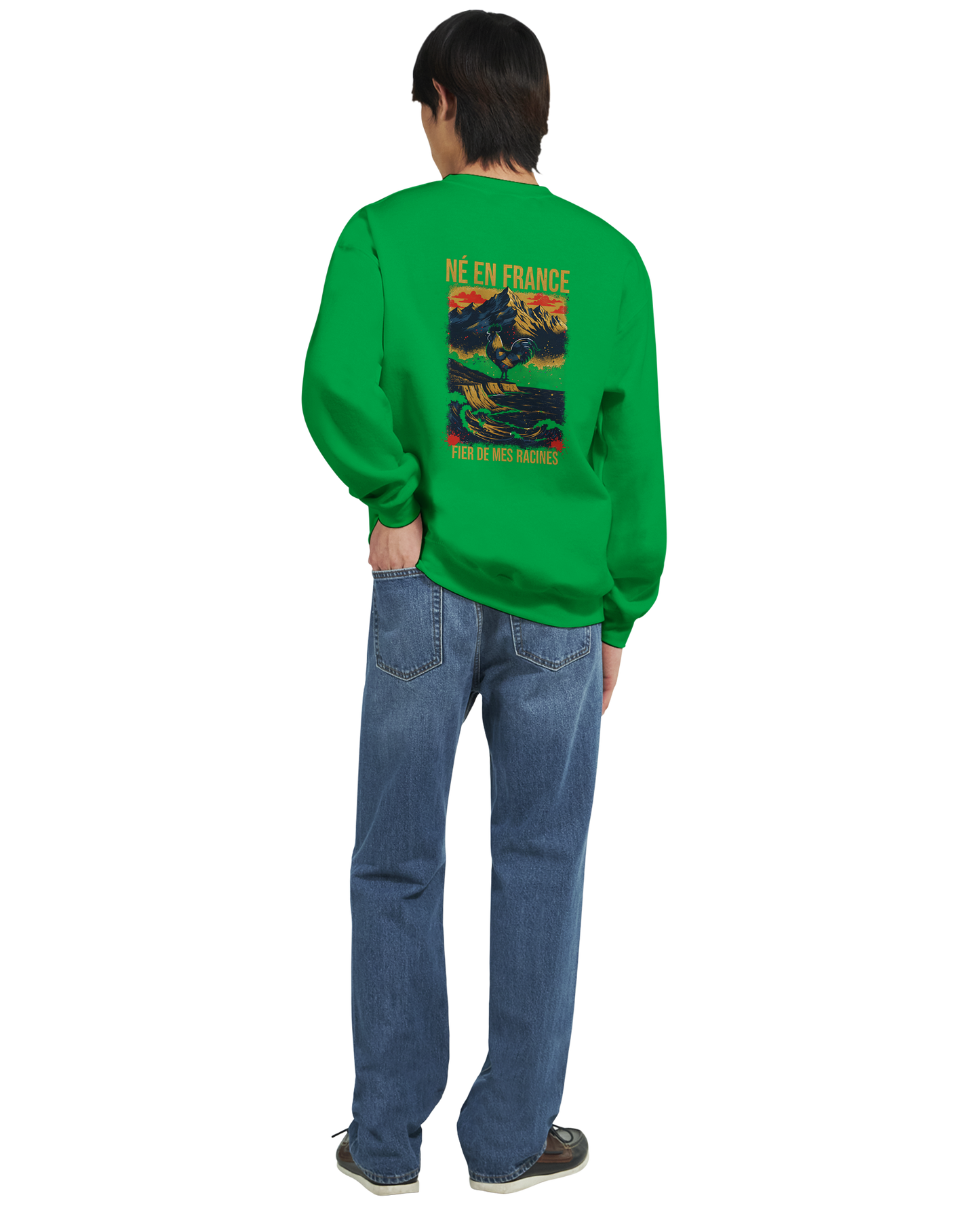 Sweat-shirt Homme « Né en France » – Confort Premium et Design Durable