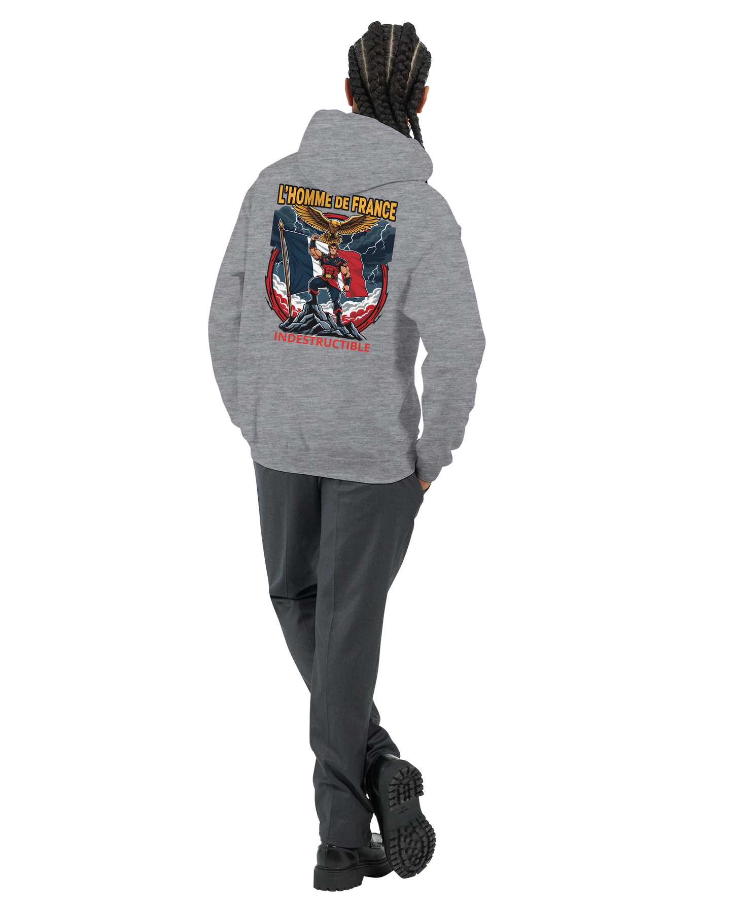 Sweat à Capuche Homme homme de France - Design France - Confort Premium
