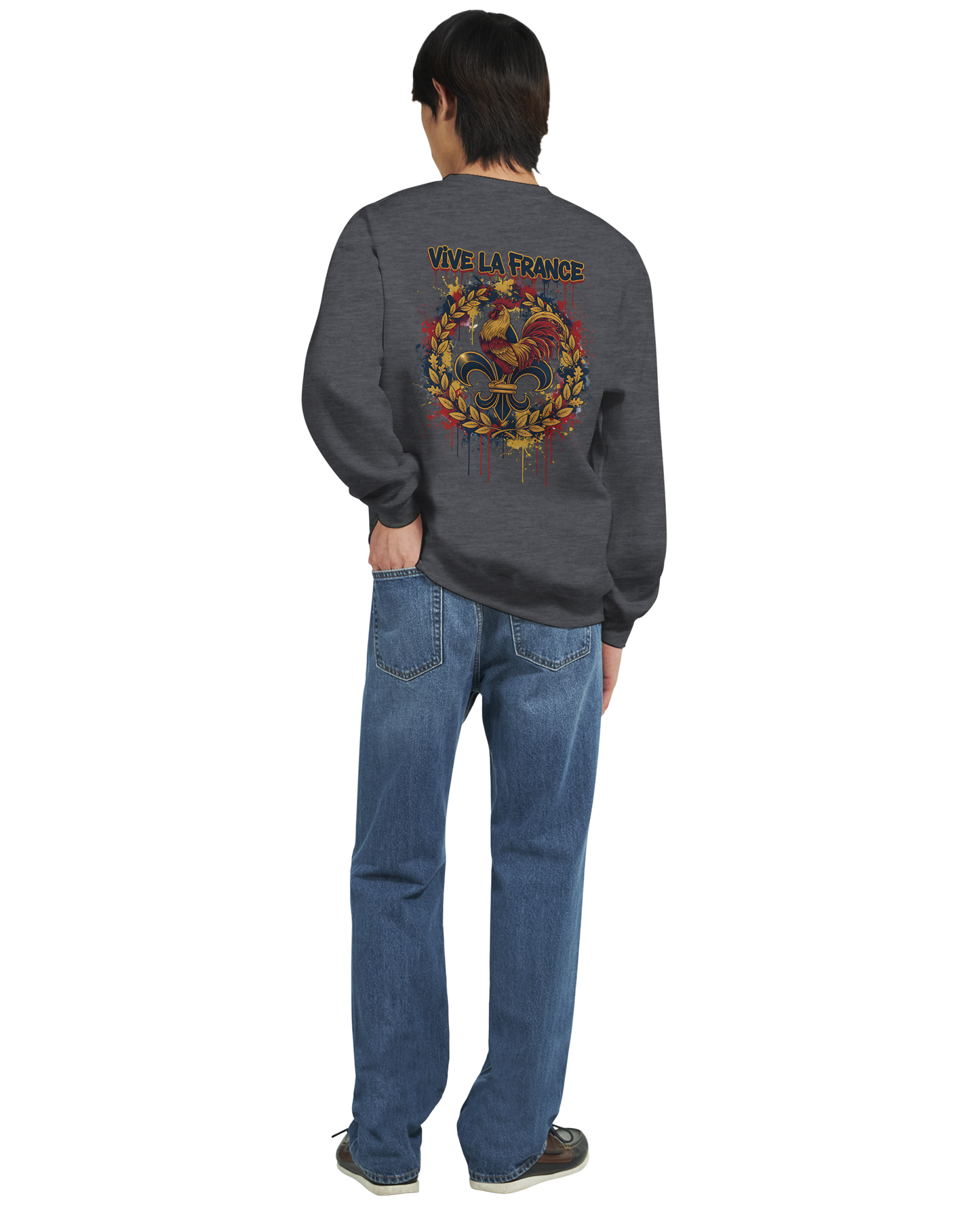 Sweat-shirt Homme Vive la France – Confort et Style Patriotique