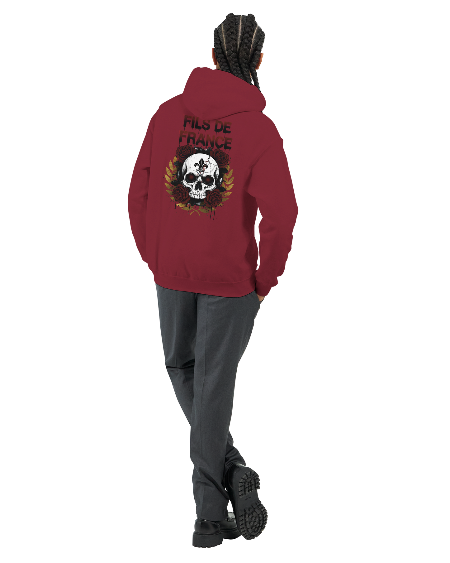 Sweat à capuche homme Fils de France – Hoodie premium en coton mélangé