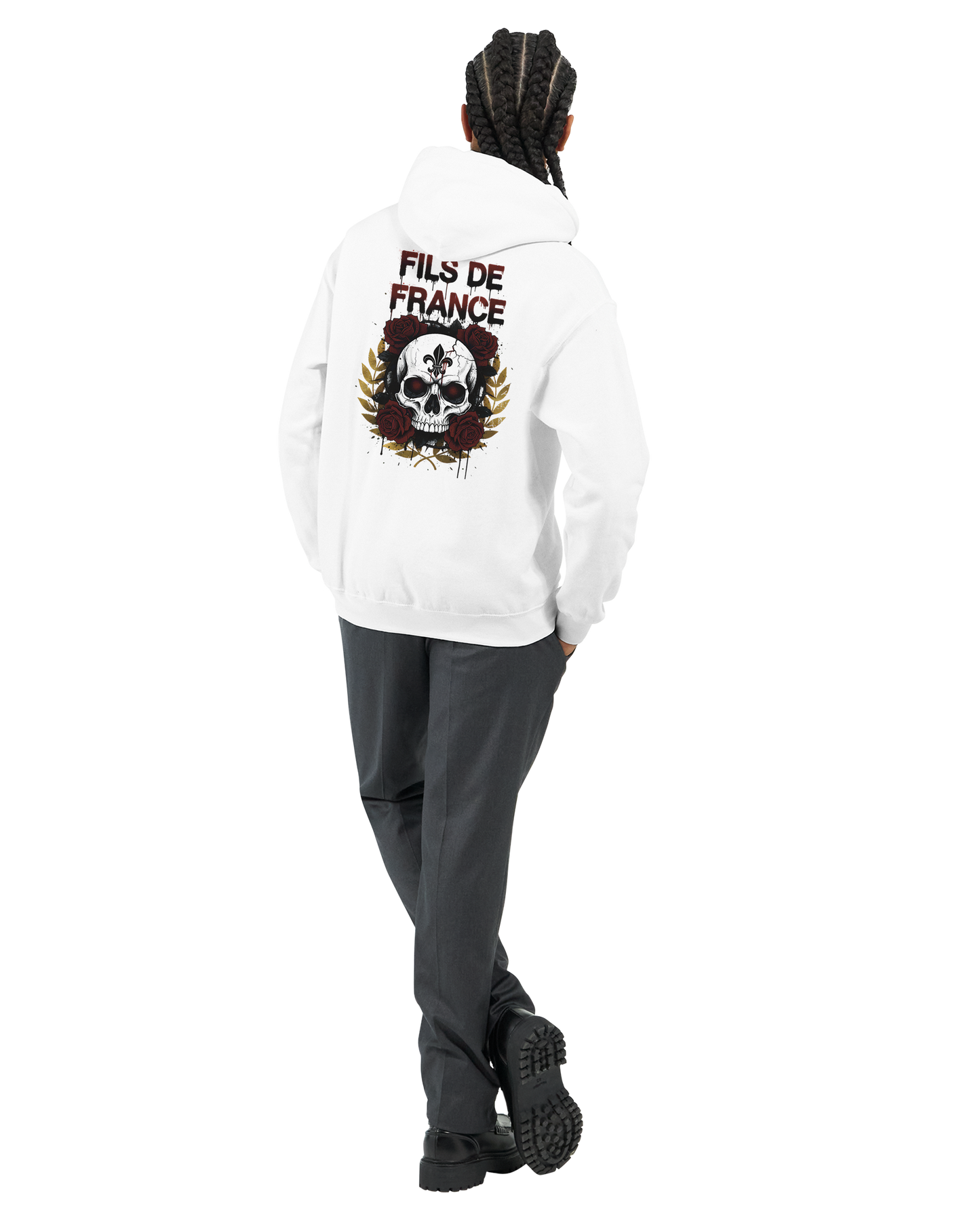 Sweat à capuche homme Fils de France – Hoodie premium en coton mélangé
