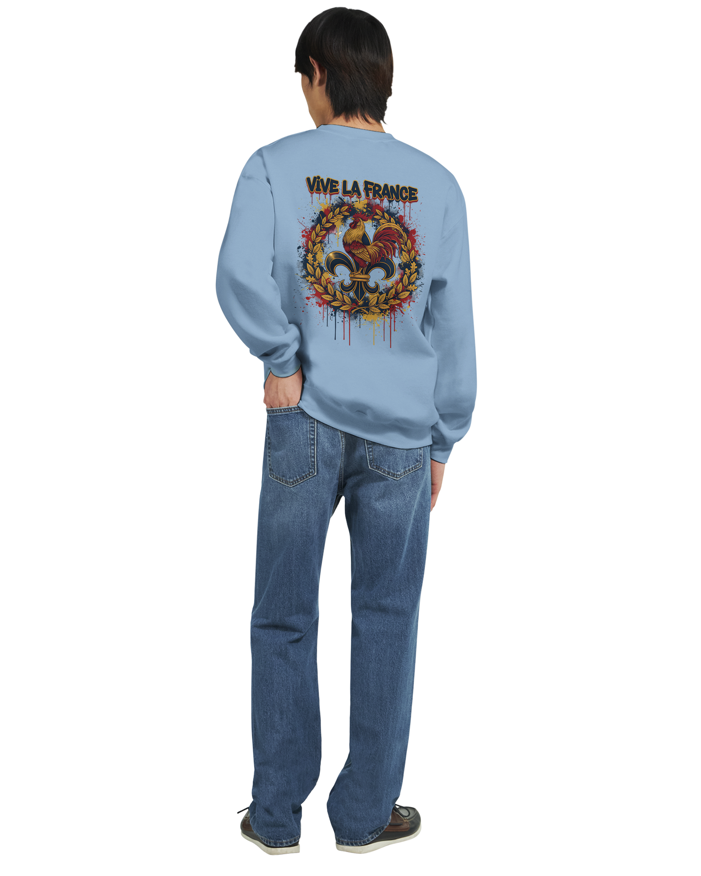 Sweat-shirt Homme Vive la France – Confort et Style Patriotique