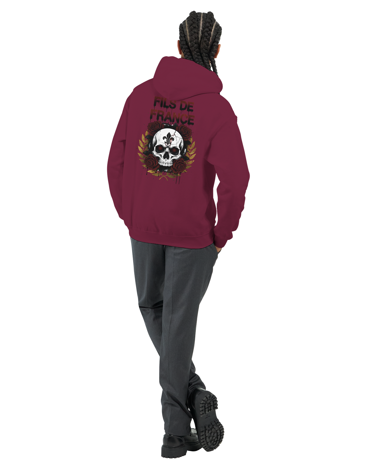 Sweat à capuche homme Fils de France – Hoodie premium en coton mélangé