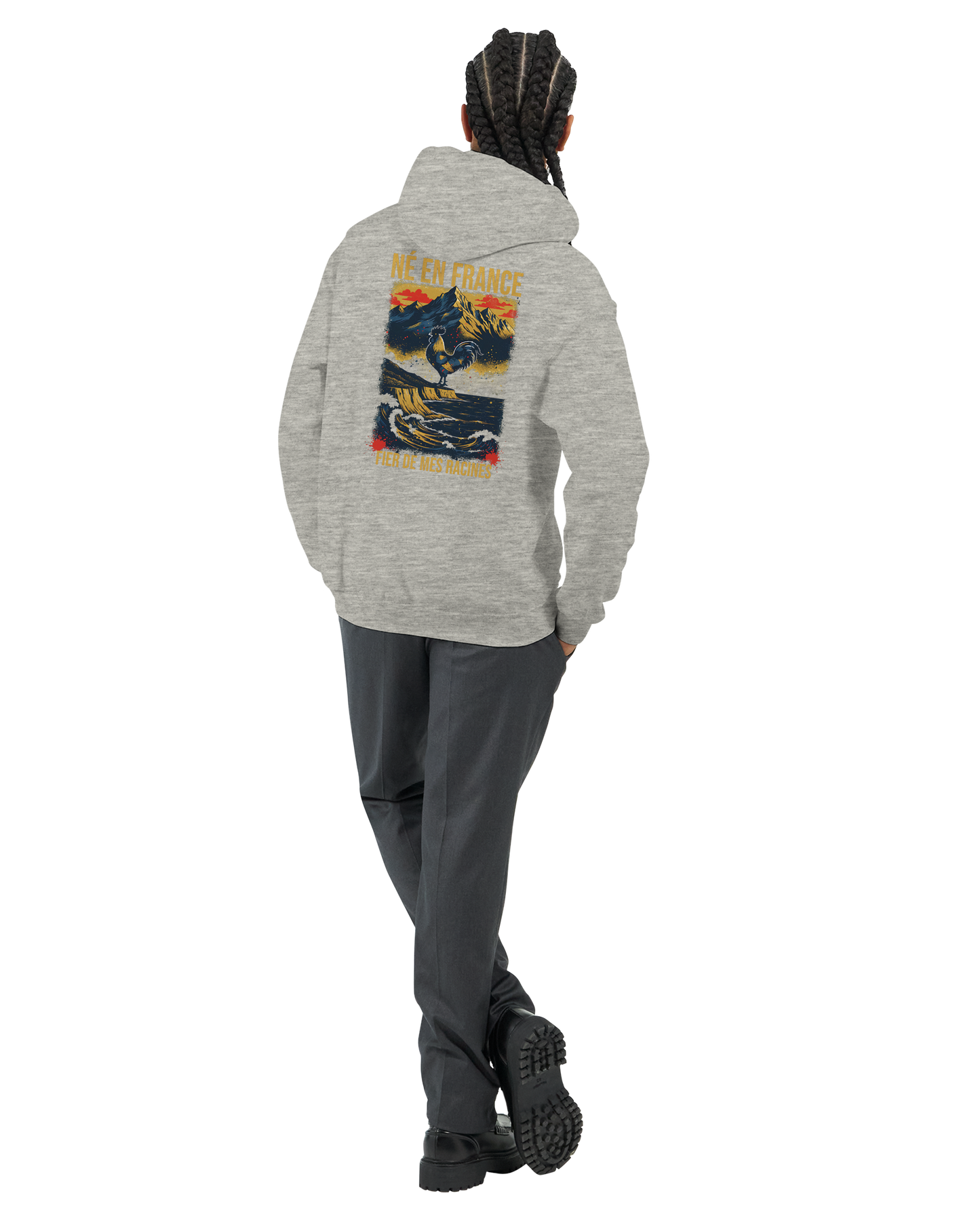 Sweat à Capuche Homme « Né en France » – Premium Confort et Style