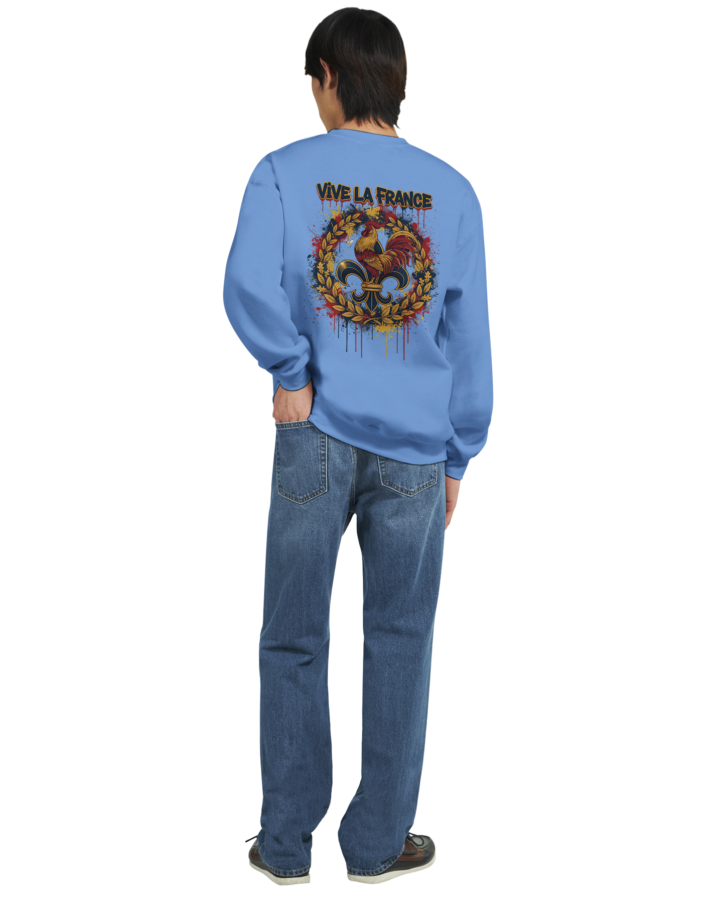 Sweat-shirt Homme Vive la France – Confort et Style Patriotique