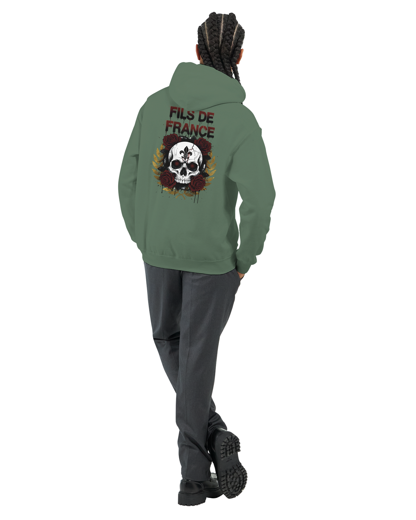 Sweat à capuche homme Fils de France – Hoodie premium en coton mélangé