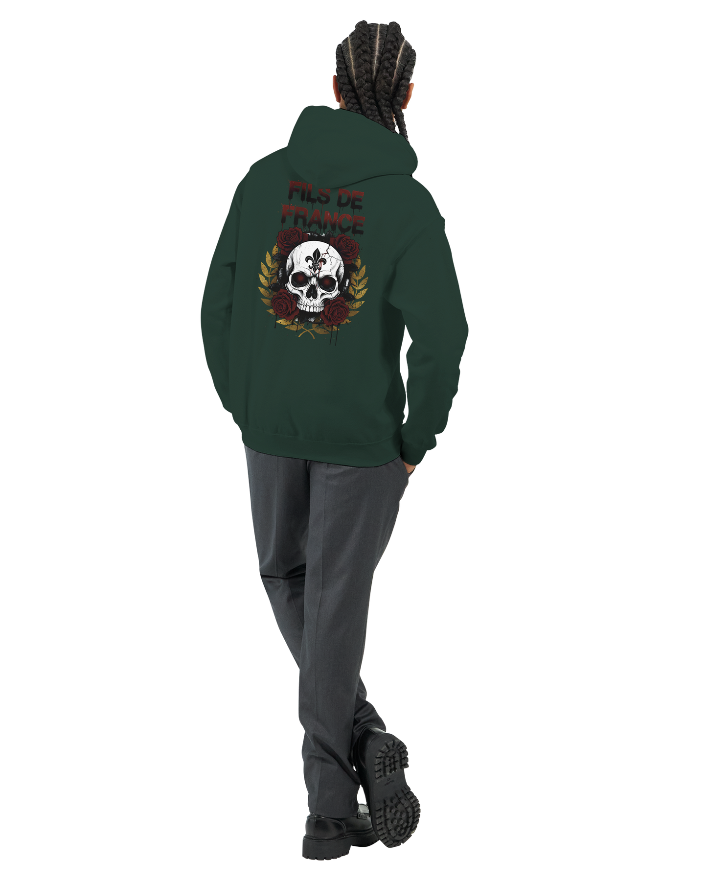 Sweat à capuche homme Fils de France – Hoodie premium en coton mélangé