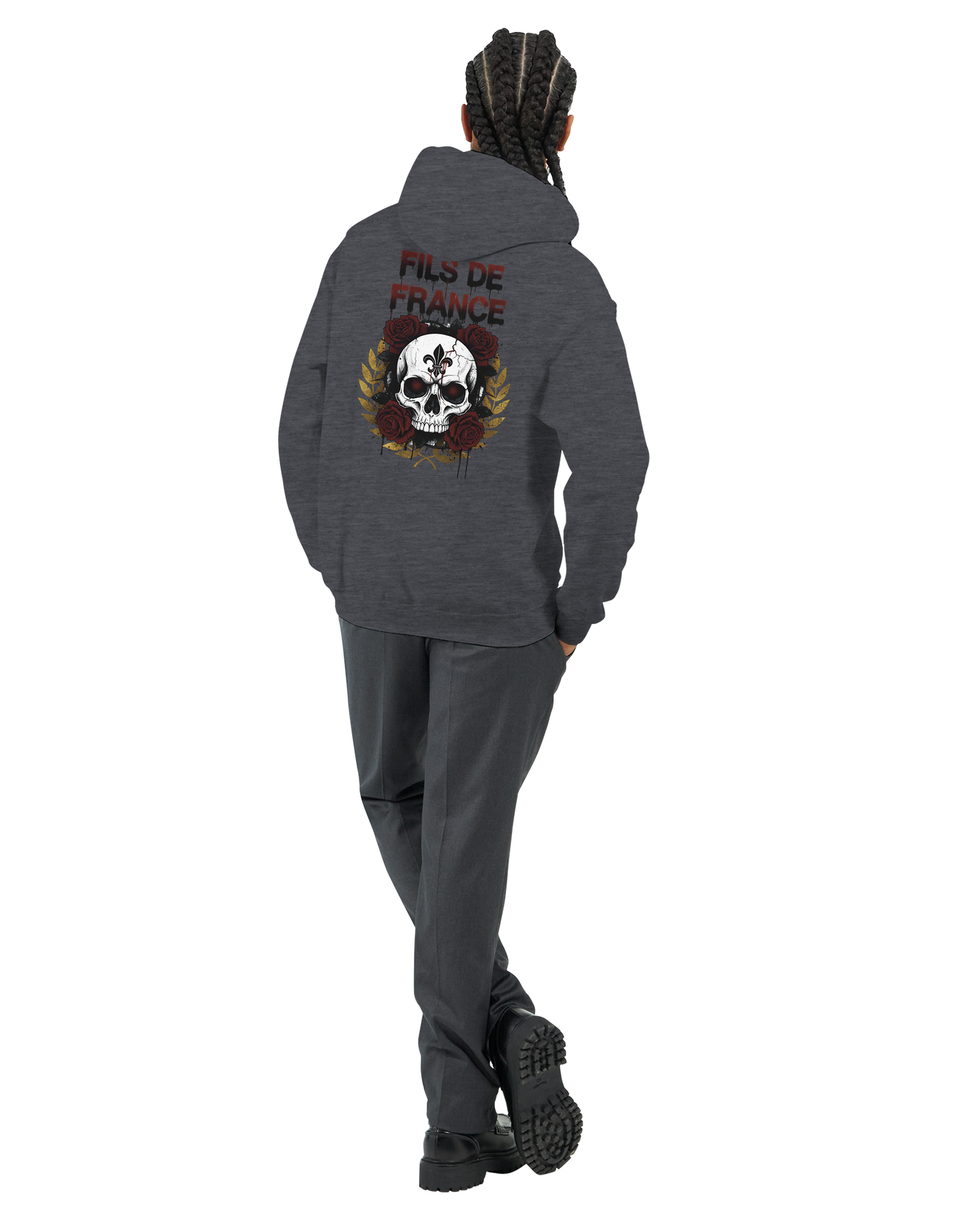 Sweat à capuche homme Fils de France – Hoodie premium en coton mélangé
