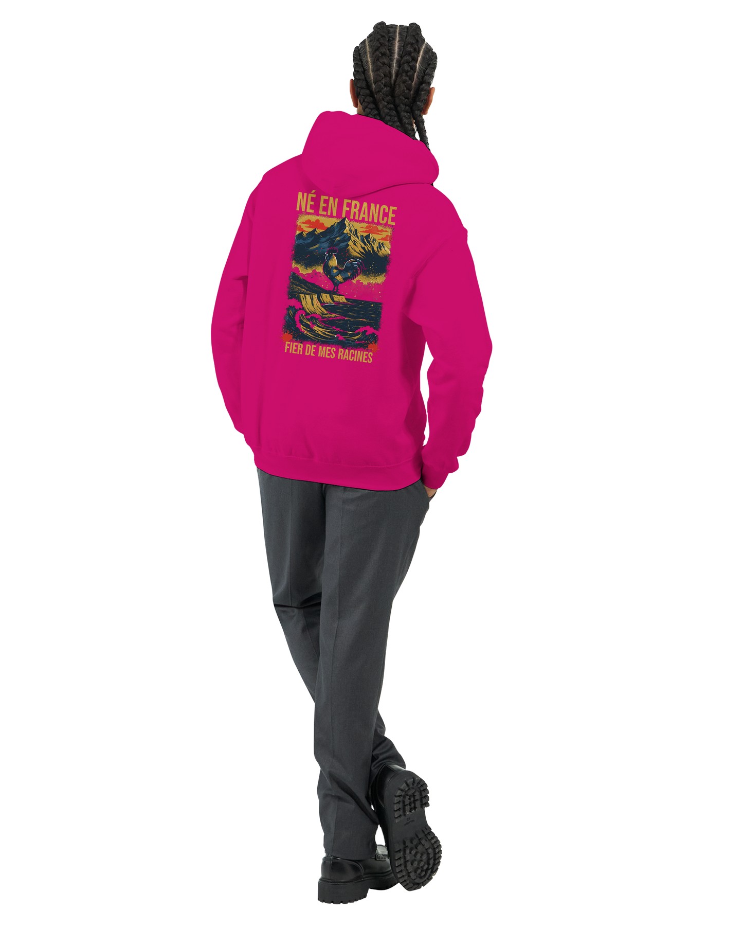 Sweat à Capuche Homme « Né en France » – Premium Confort et Style
