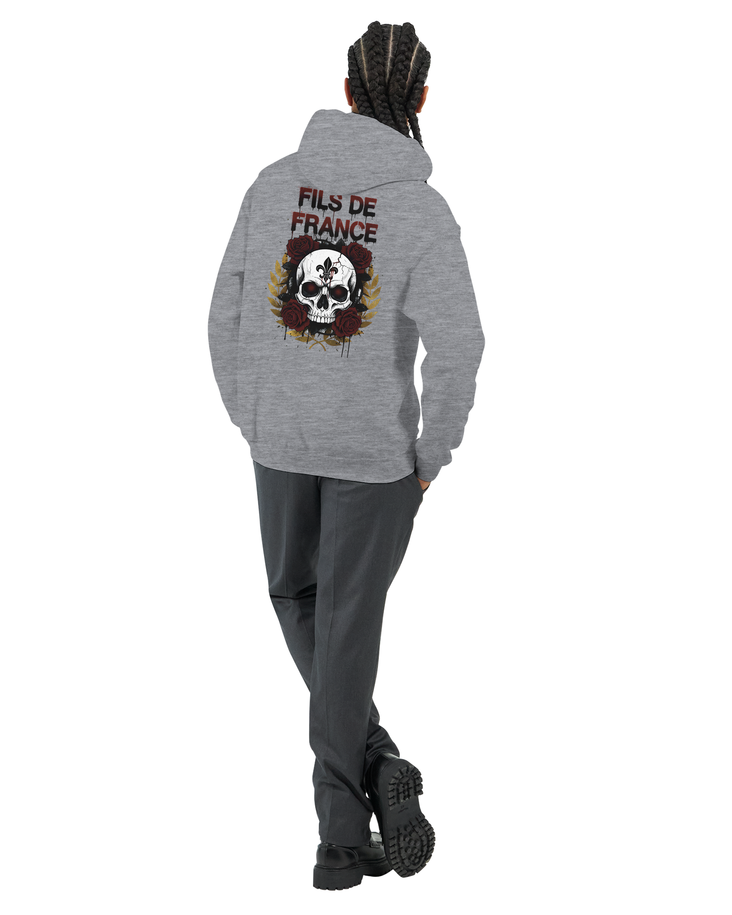 Sweat à capuche homme Fils de France – Hoodie premium en coton mélangé