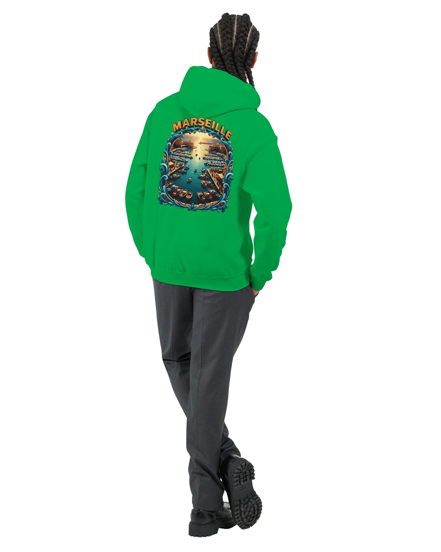 Sweat à capuche unisexe Marseille – Hoodie premium en coton mélangé