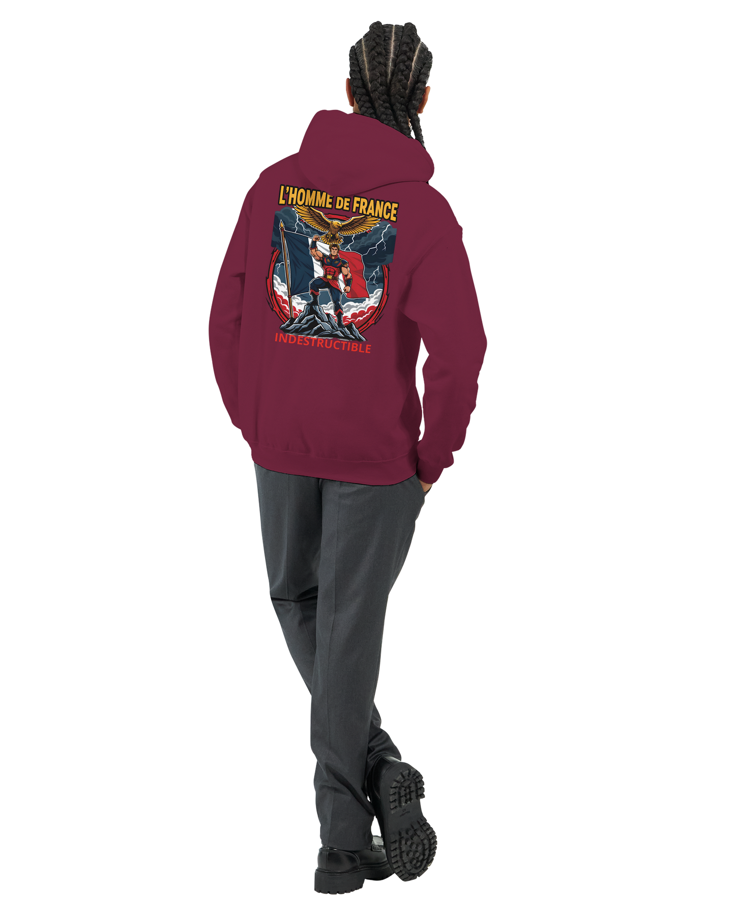 Sweat à Capuche Homme homme de France - Design France - Confort Premium