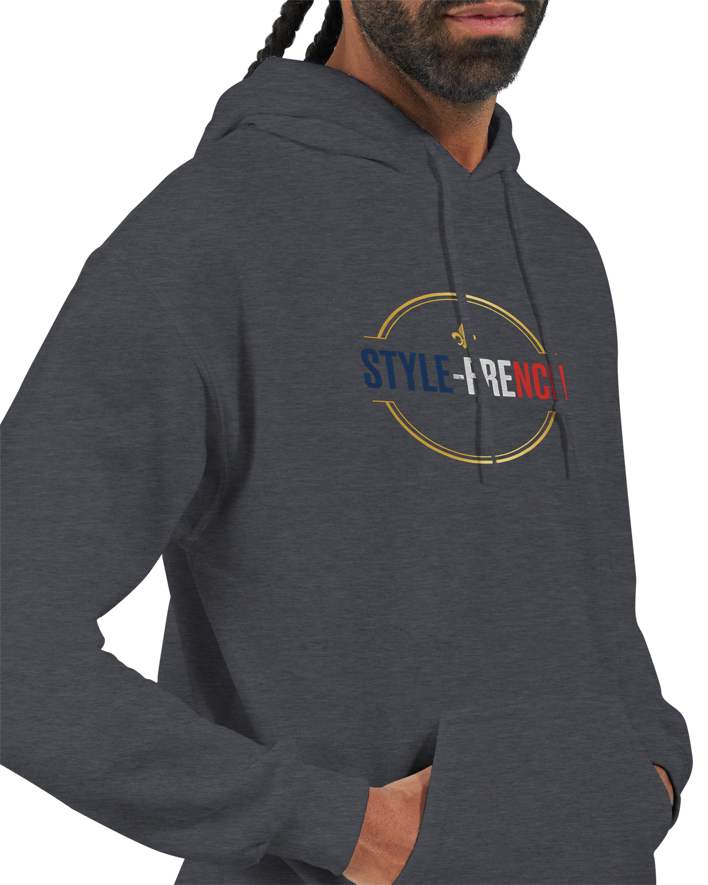 Sweat à Capuche Homme Vive la France – Confort et Style Tricolore