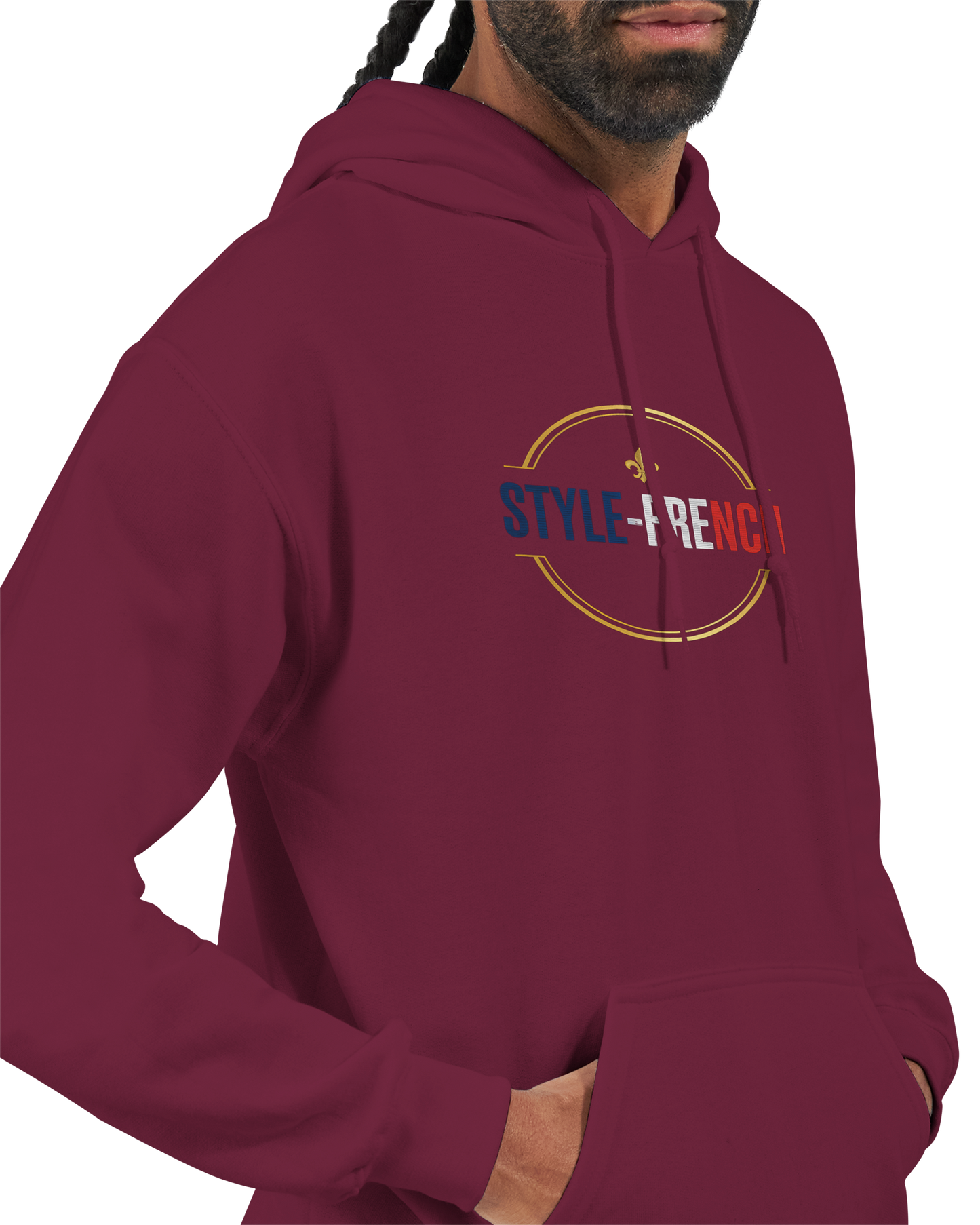 Sweat à Capuche Homme Vive la France – Confort et Style Tricolore