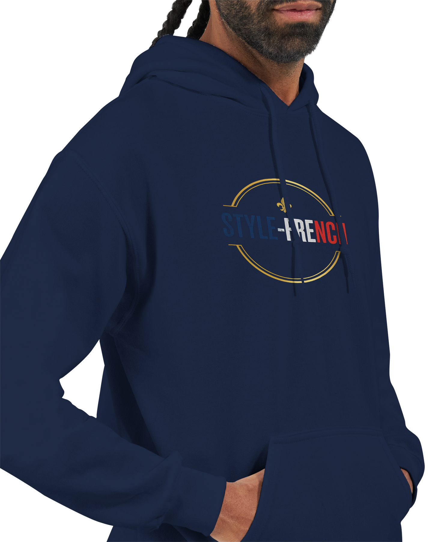 Sweat à Capuche Homme "Chauvin et Fier l'être" – Confort Premium et Design Patriotique