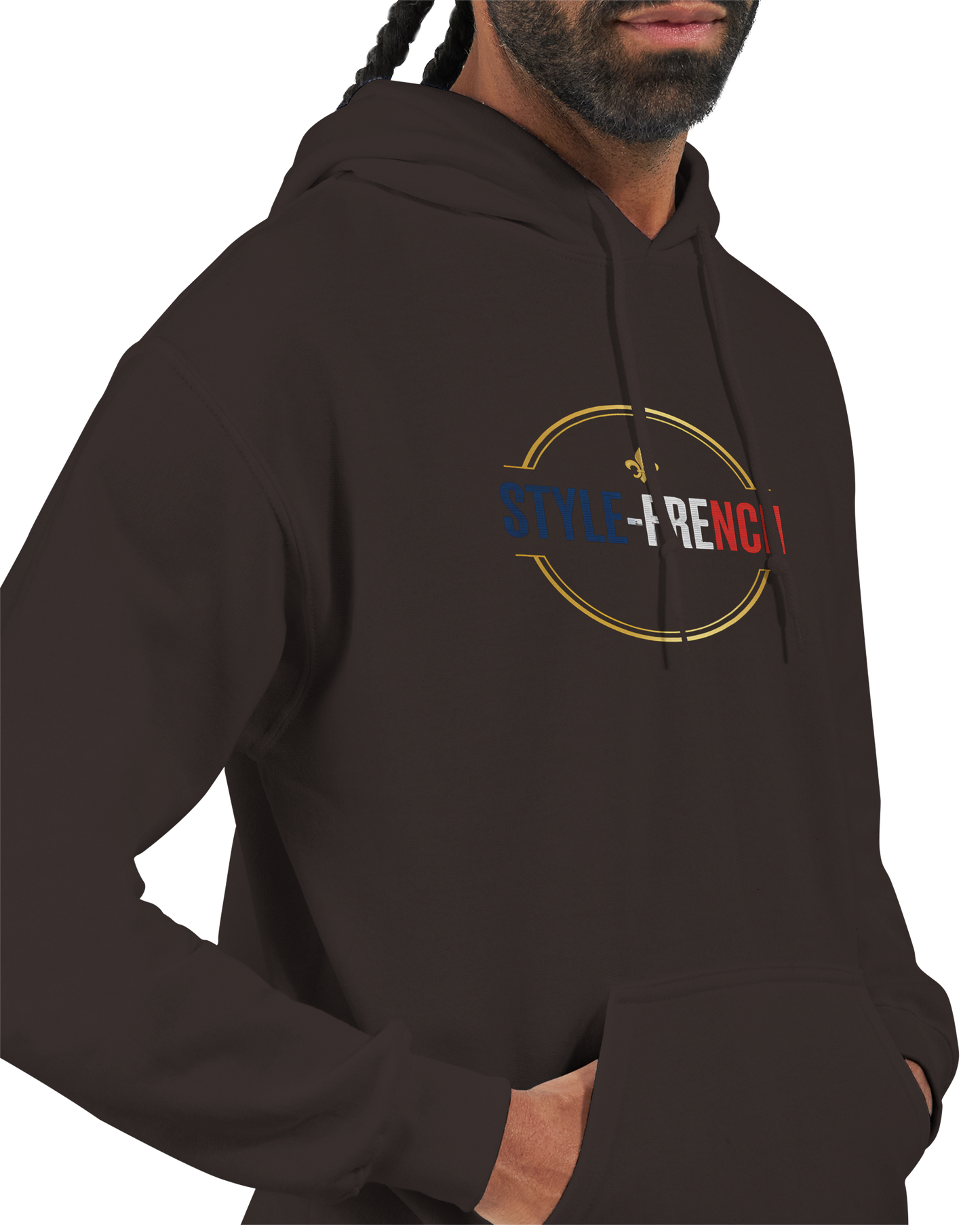 Sweat à Capuche Homme Vive la France – Confort et Style Tricolore