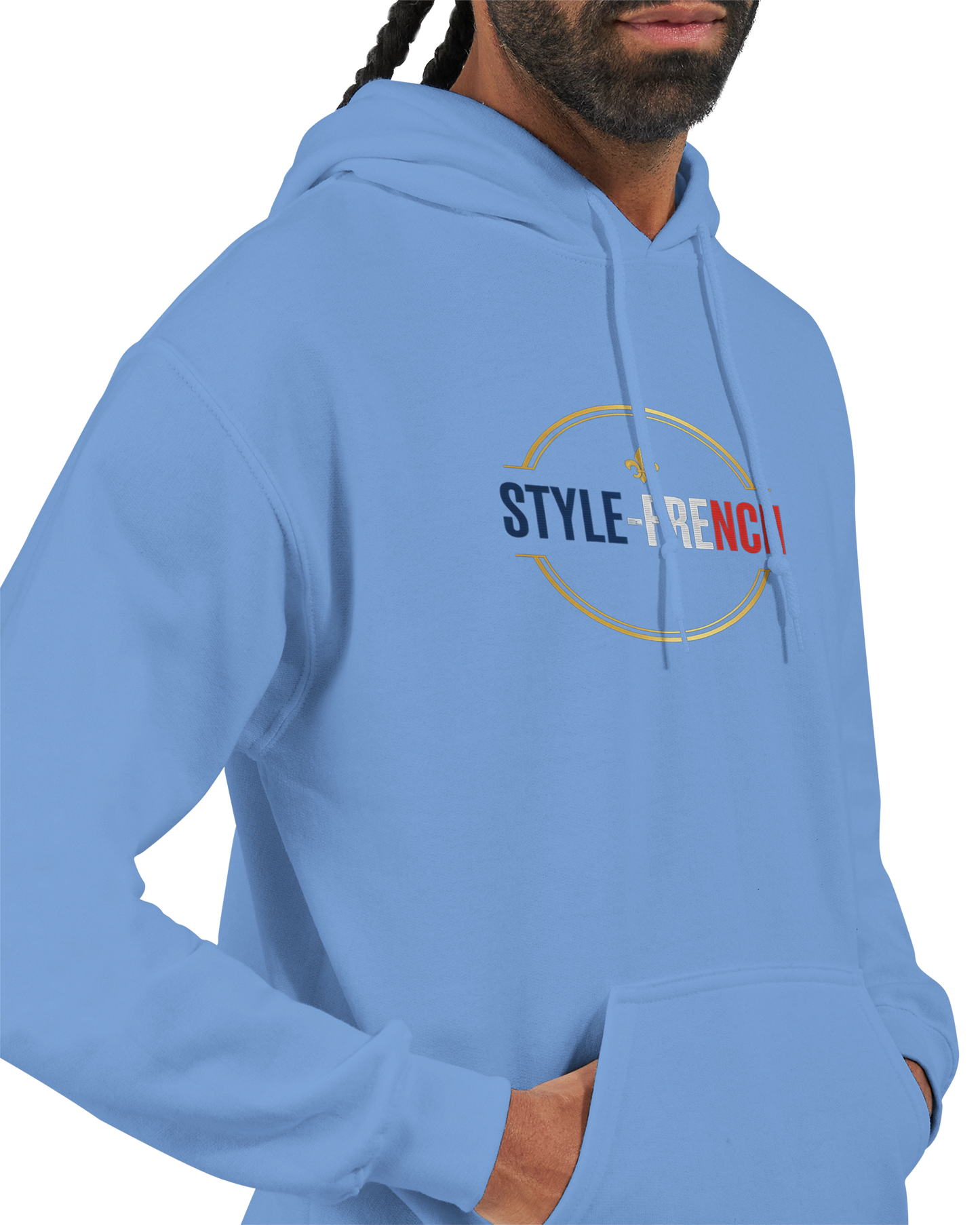 Sweat à Capuche Homme Vive la France – Confort et Style Tricolore