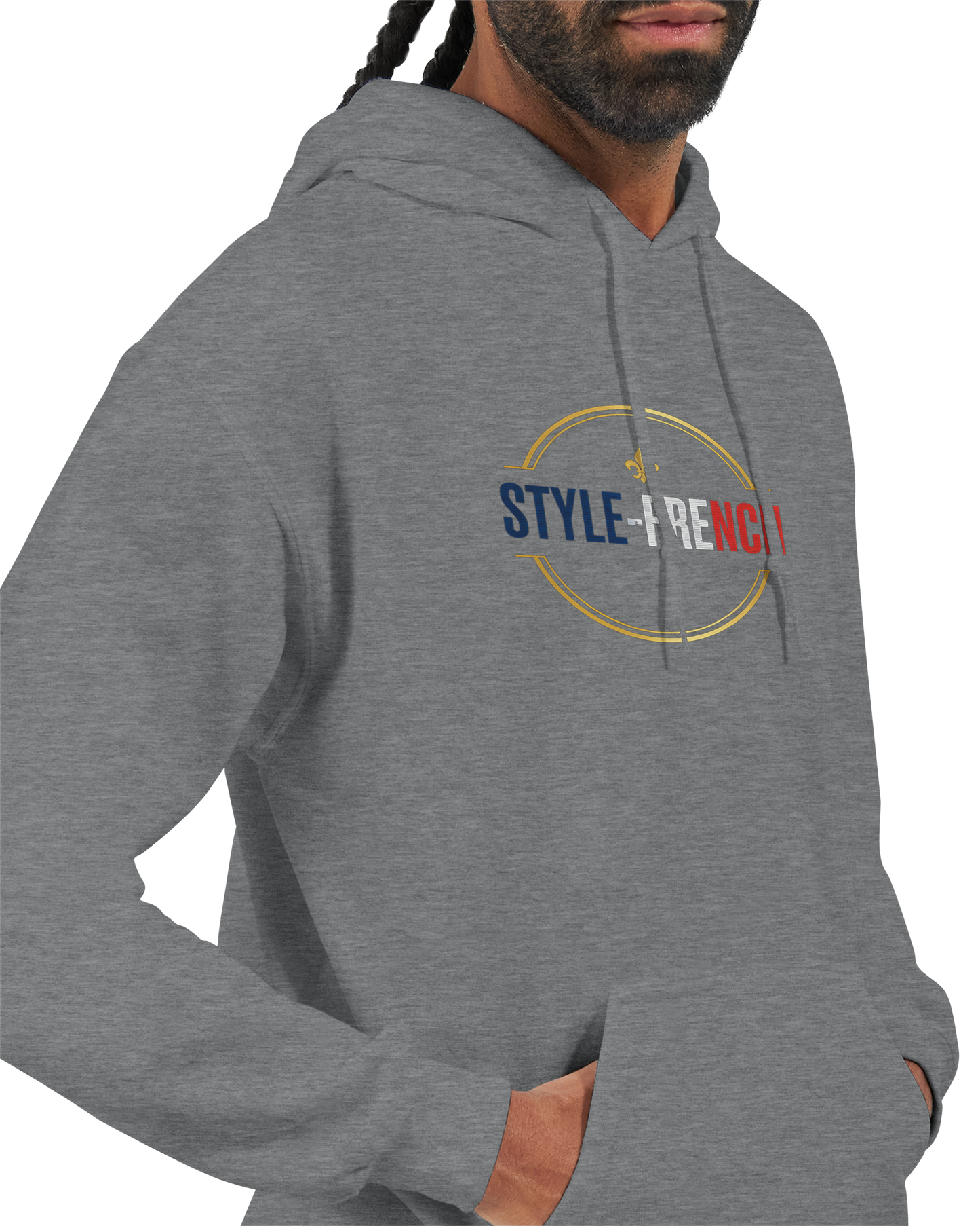 Sweat à Capuche Homme Vive la France – Confort et Style Tricolore