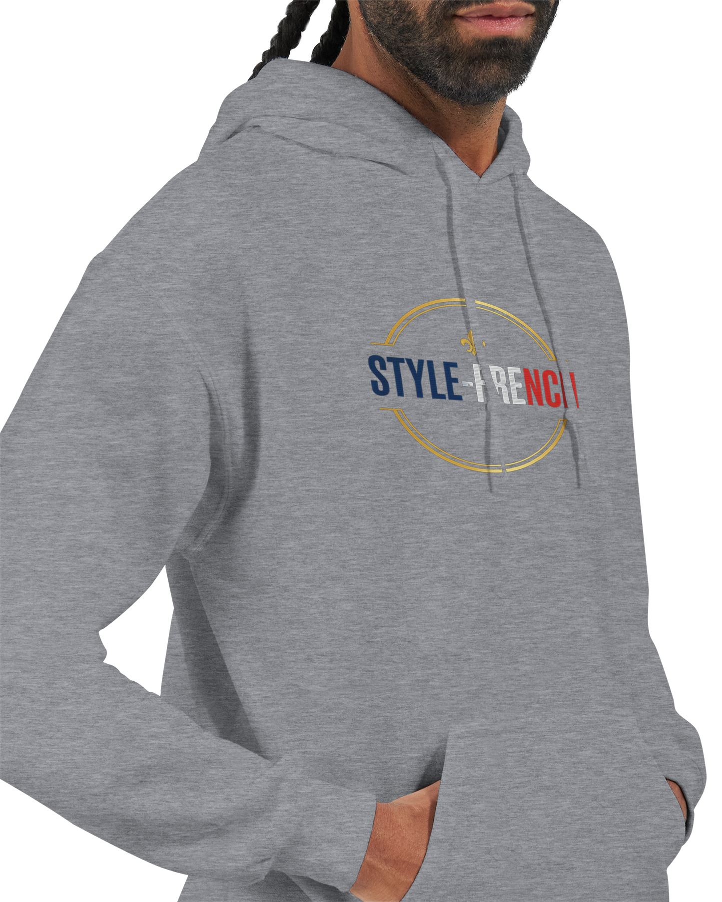 Sweat à Capuche Homme Vive la France – Confort et Style Tricolore