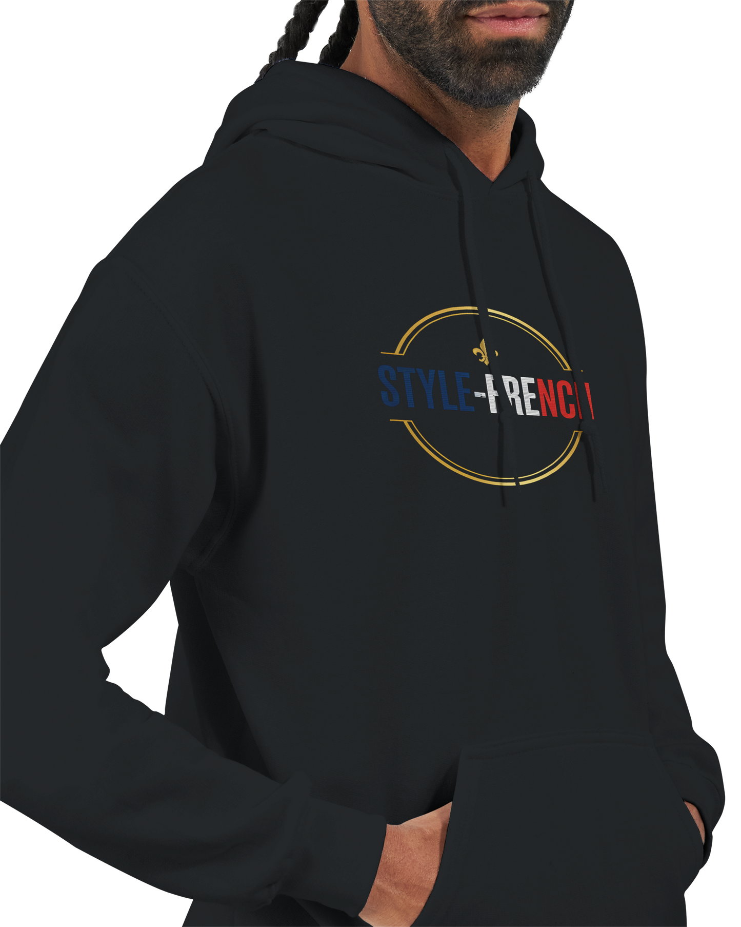 Sweat à Capuche Homme Vive la France – Confort et Style Tricolore