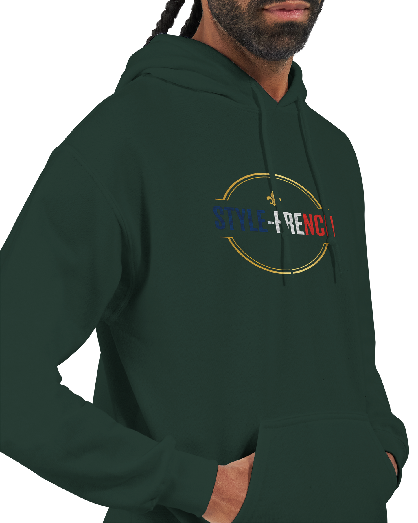 Sweat à Capuche Homme Vive la France – Confort et Style Tricolore