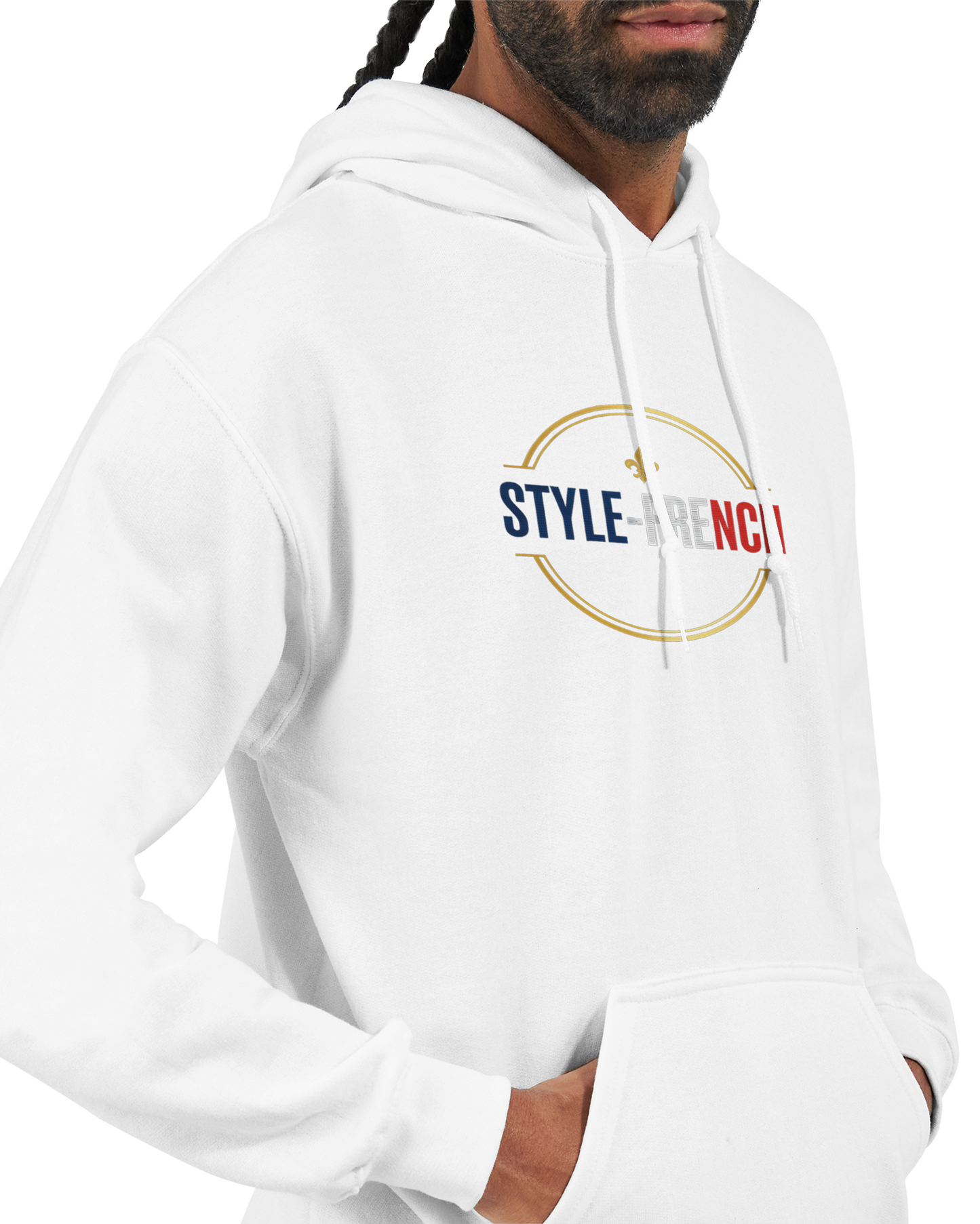 Sweat à Capuche Homme Vive la France – Confort et Style Tricolore