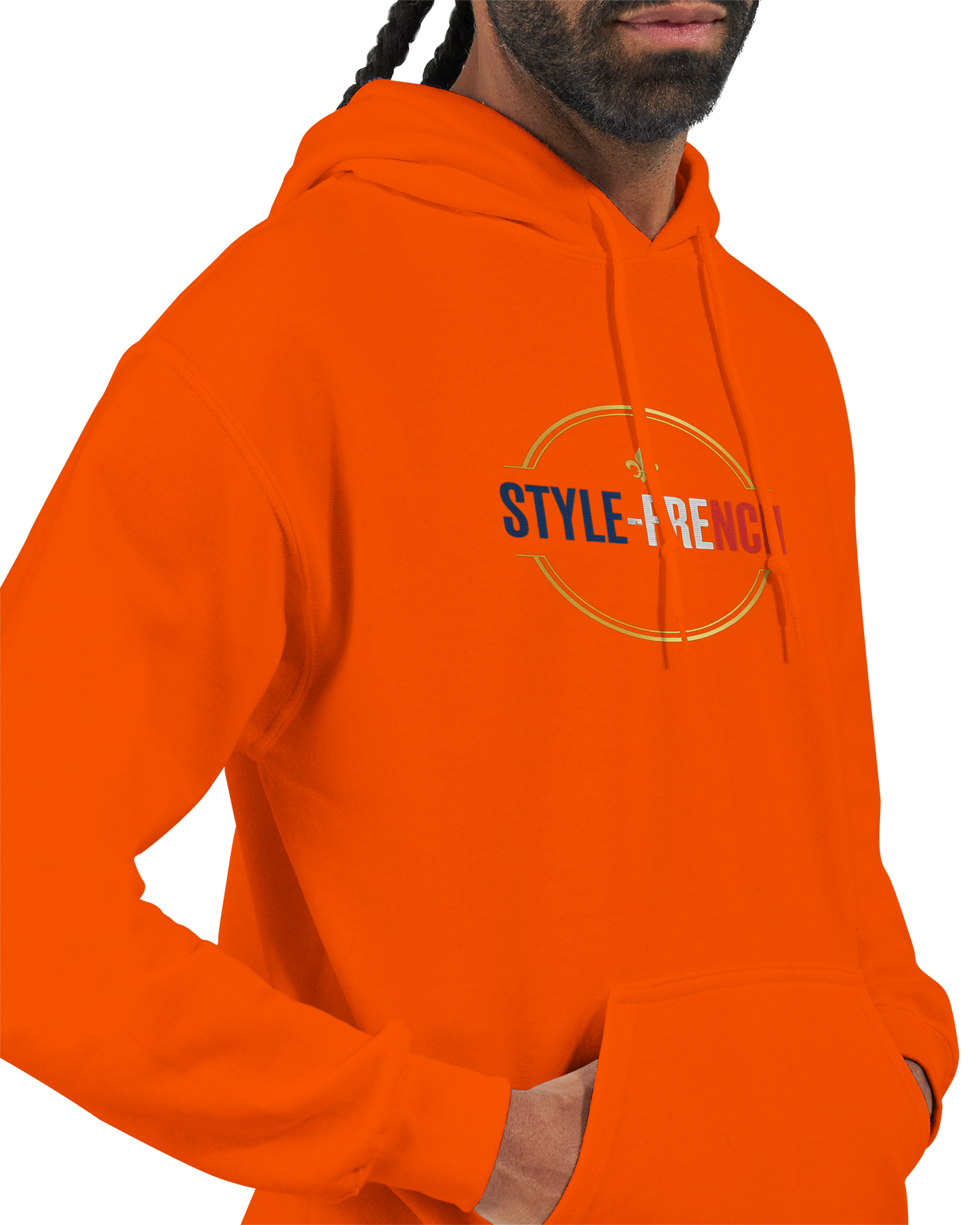 Sweat à Capuche Homme Vive la France – Confort et Style Tricolore
