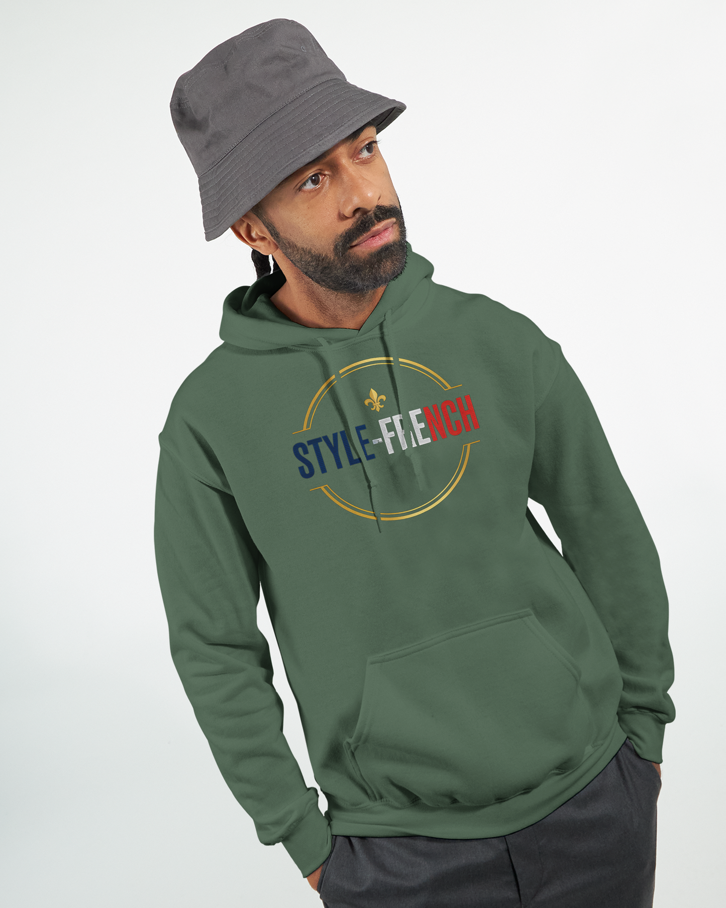 Sweat à capuche Gardien de France pour homme – Hoodie premium en coton mélangé