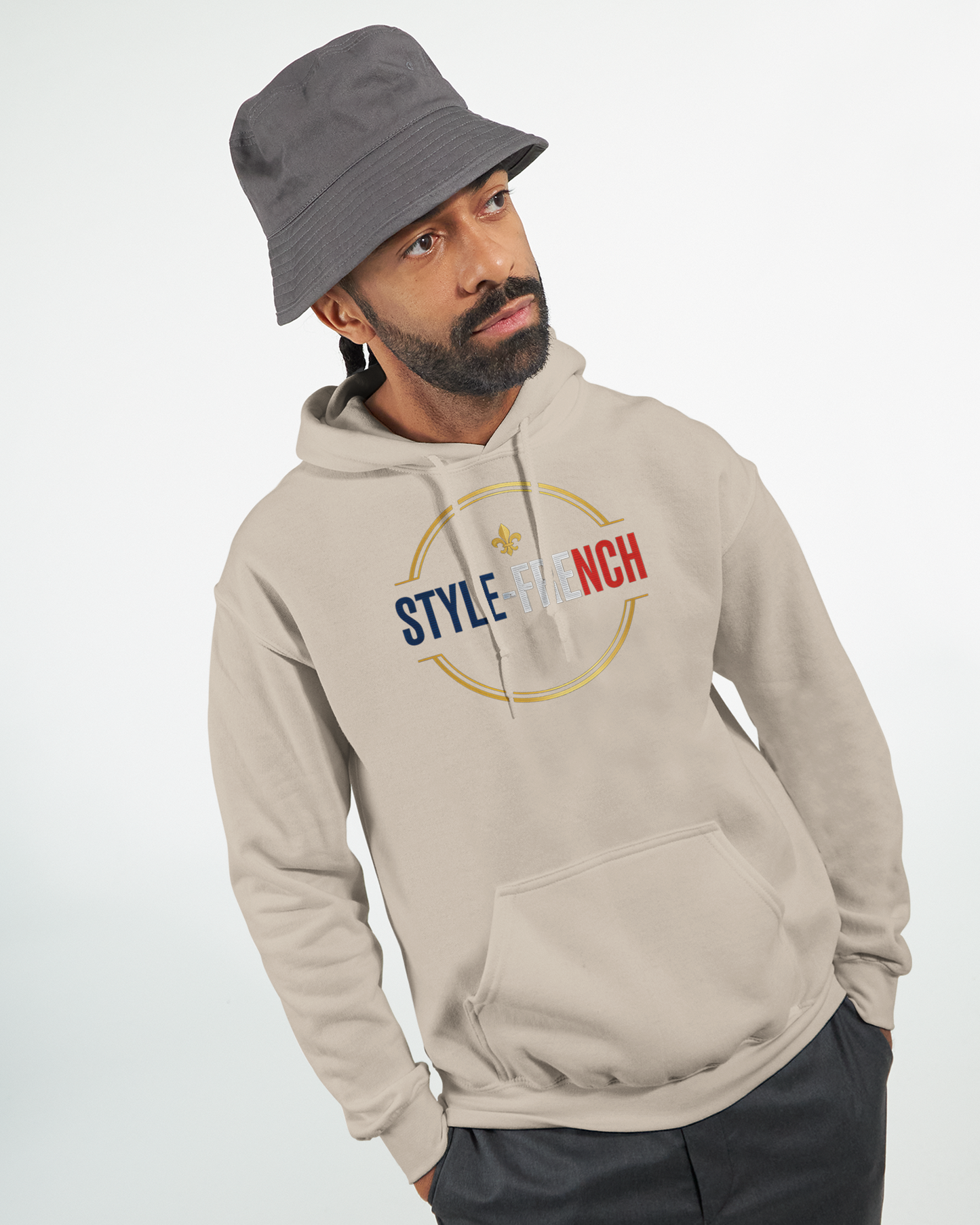 Sweat à capuche Gardien de France pour homme – Hoodie premium en coton mélangé
