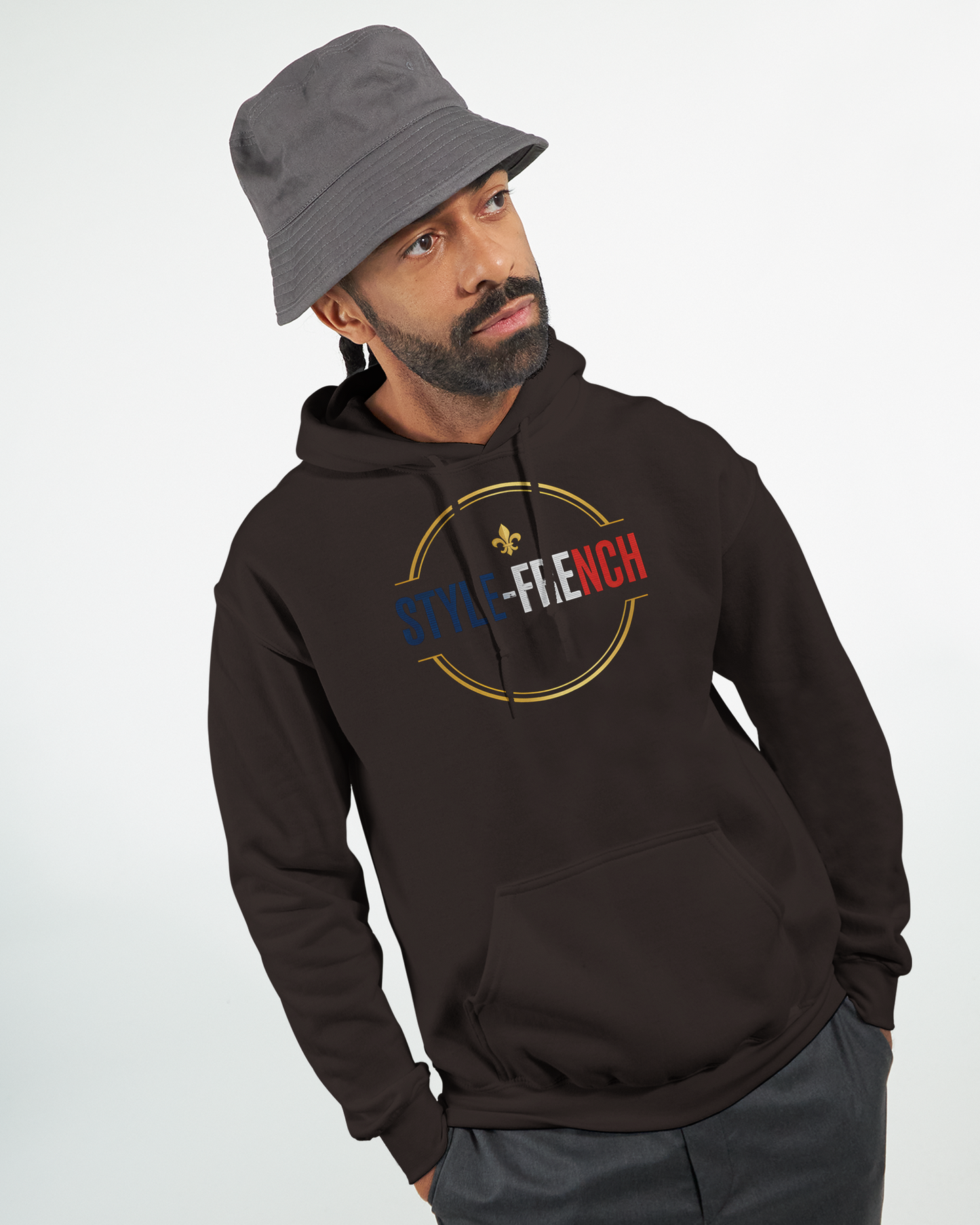 Sweat à capuche homme Fils de France – Hoodie premium en coton mélangé
