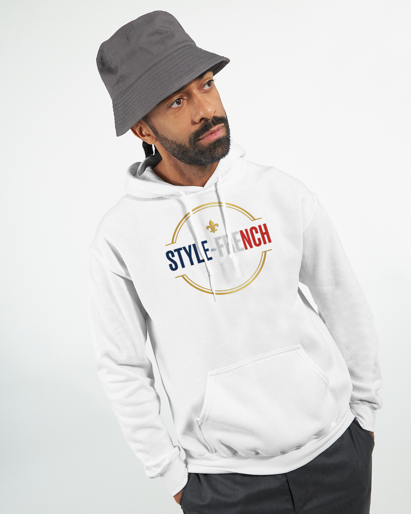 Sweat à capuche homme Fils de France – Hoodie premium en coton mélangé
