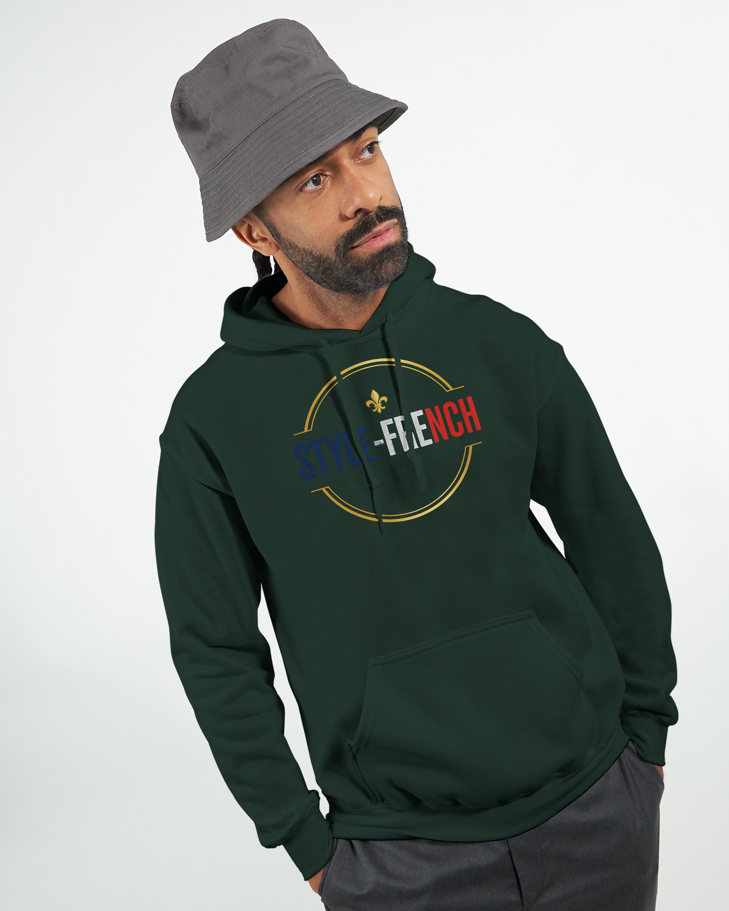 Sweat à capuche homme Fils de France – Hoodie premium en coton mélangé