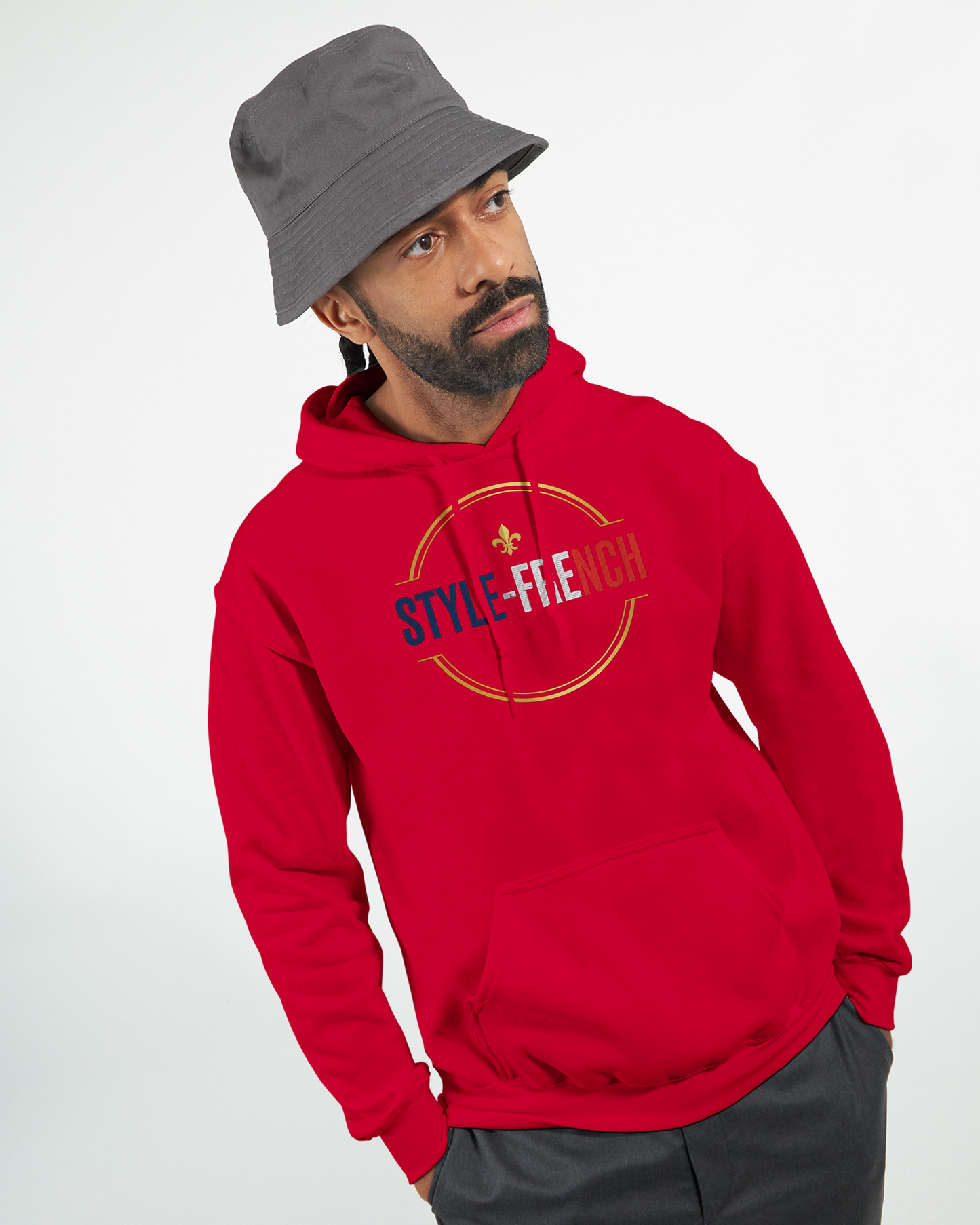Sweat à capuche homme Fils de France – Hoodie premium en coton mélangé
