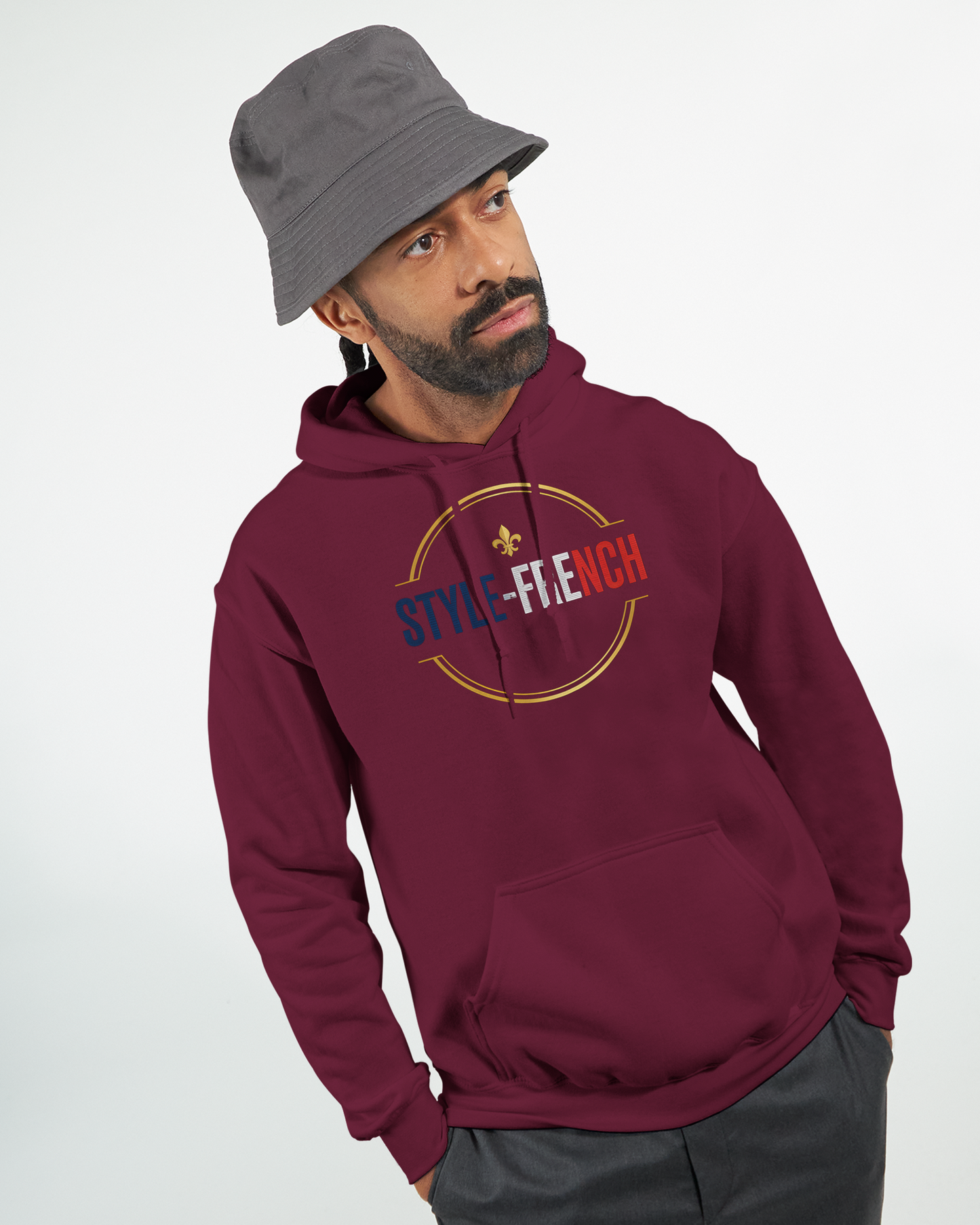 Sweat à Capuche Homme Vive la France – Confort et Style Tricolore