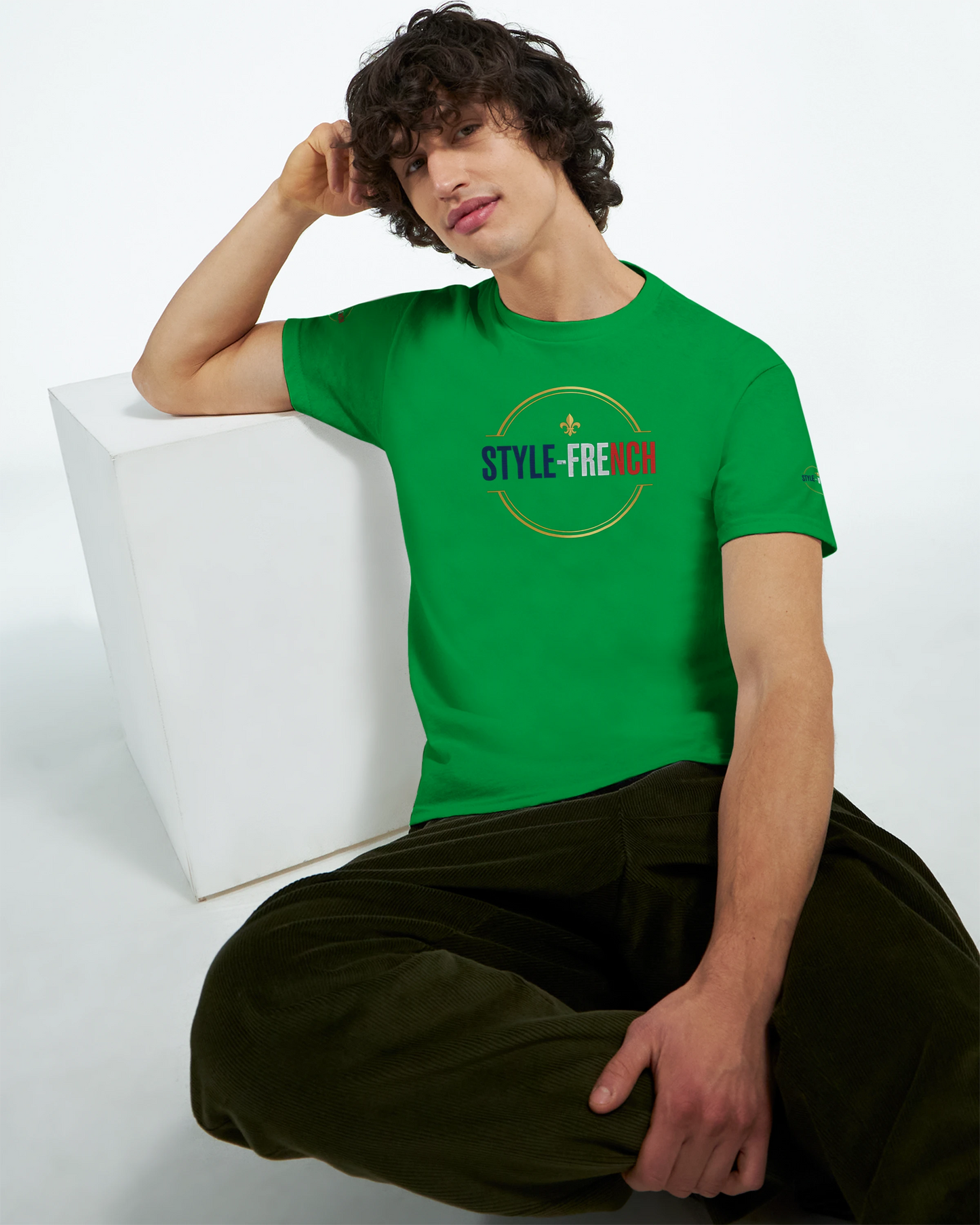 T-shirt Homme Œil de la République - Coton Épais à Coupe Classique