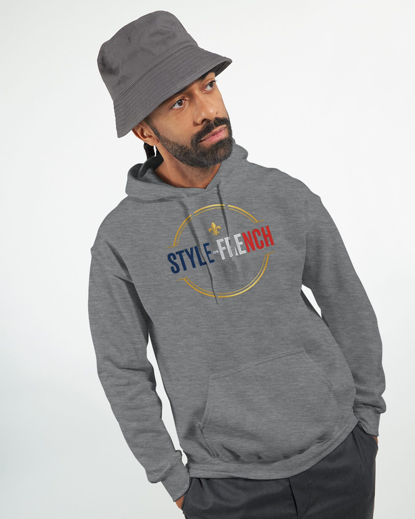 Sweat à capuche Gardien de France pour homme – Hoodie premium en coton mélangé