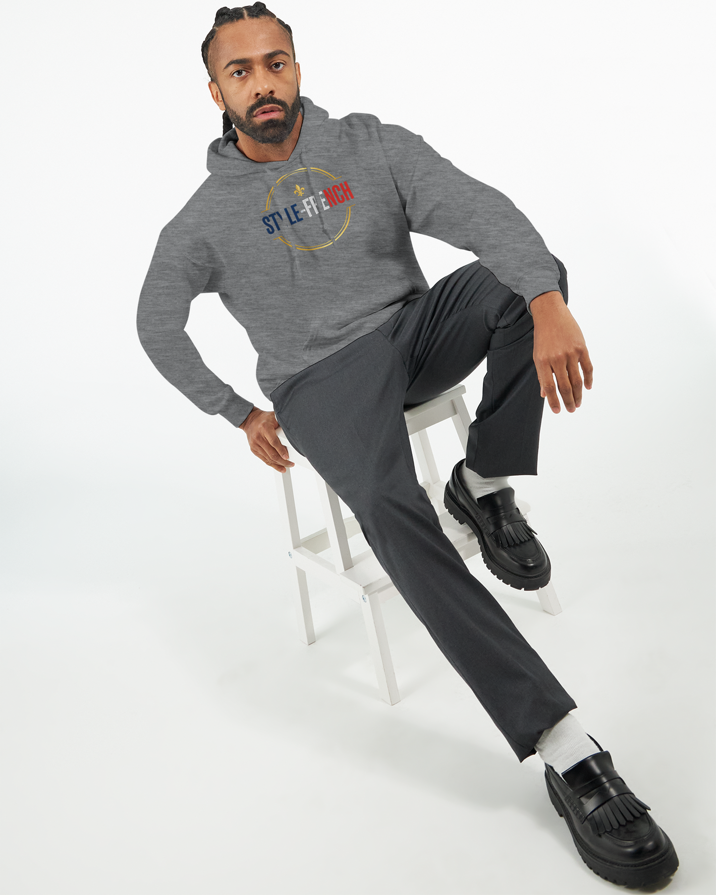 Sweat à Capuche Homme « Né en France » – Premium Confort et Style
