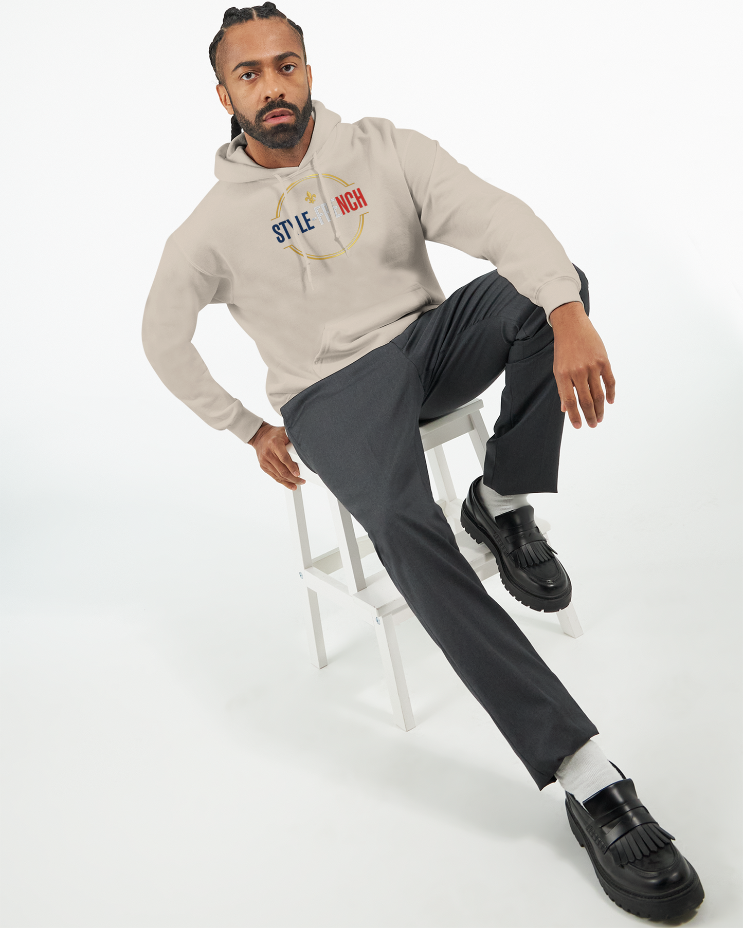 Sweat à Capuche Homme « Né en France » – Premium Confort et Style