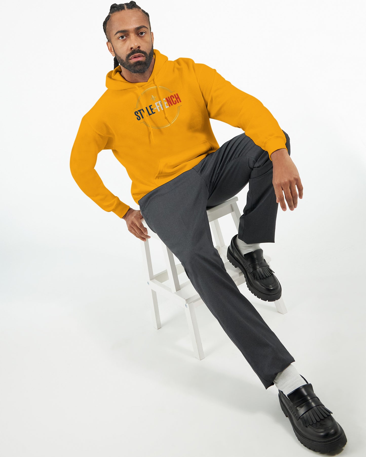 Sweat à capuche Debout la France pour homme – Hoodie premium en coton mélangé