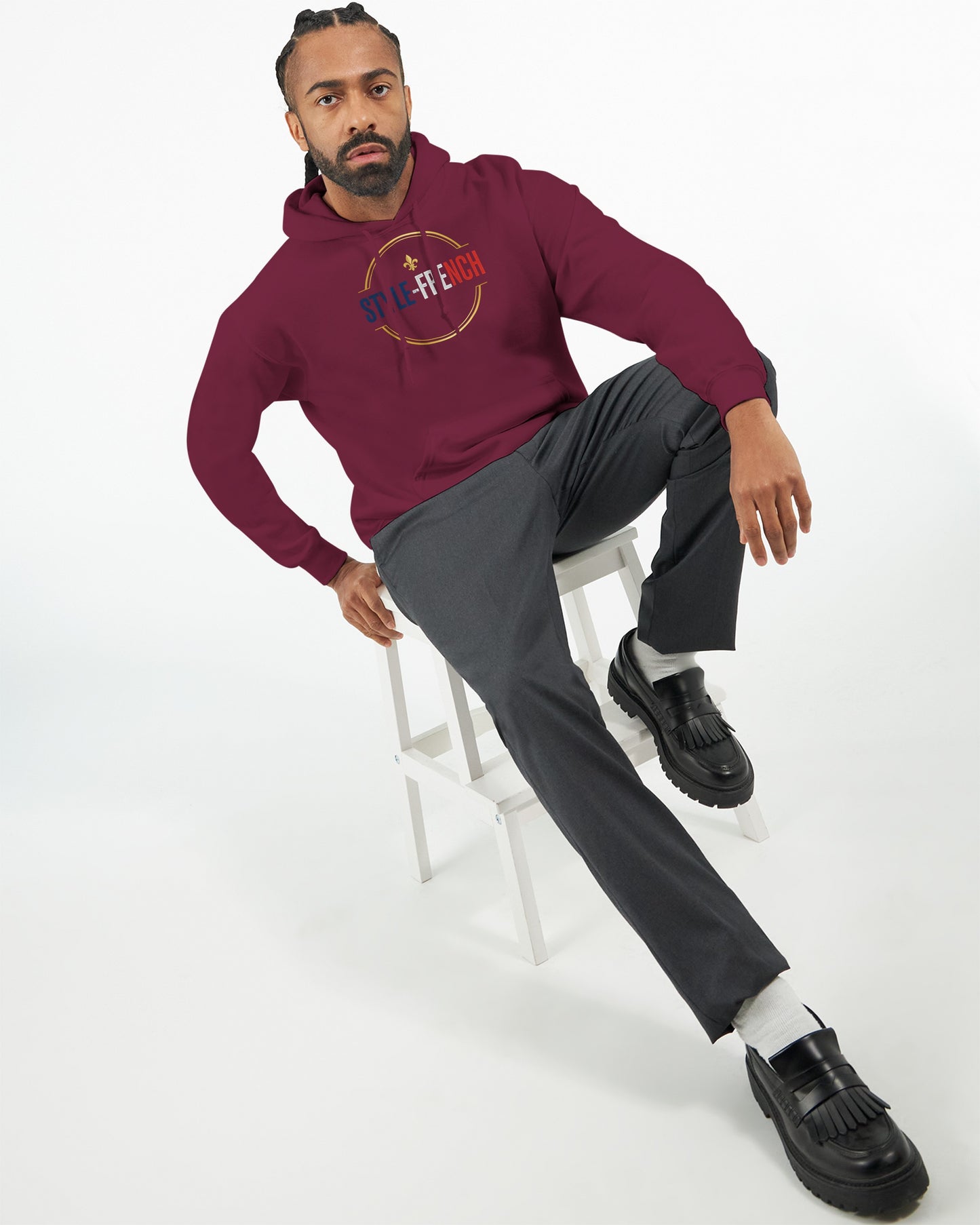 Sweat à capuche Debout la France pour homme – Hoodie premium en coton mélangé