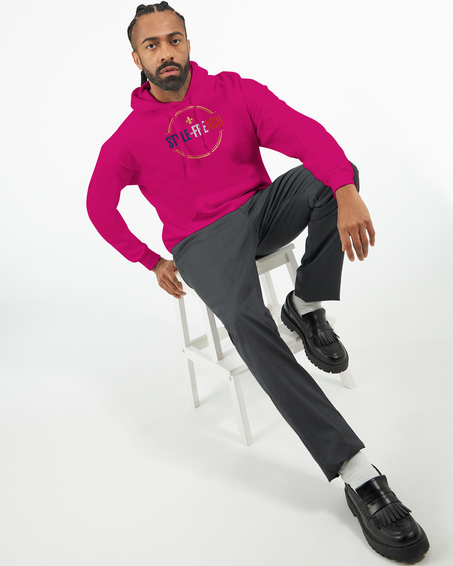 Sweat à Capuche Homme « Né en France » – Premium Confort et Style
