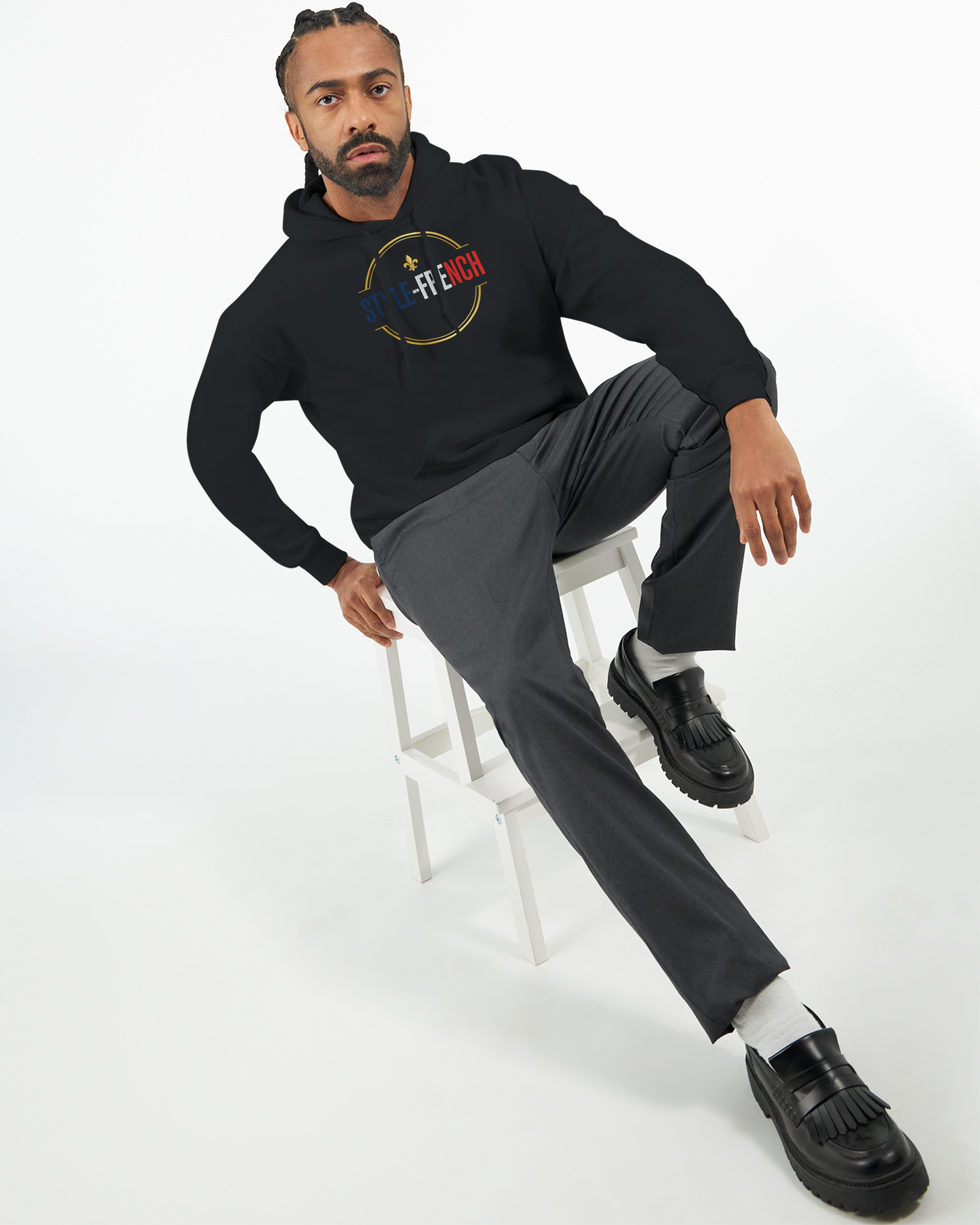Sweat à Capuche Homme "Chauvin et Fier l'être" – Confort Premium et Design Patriotique