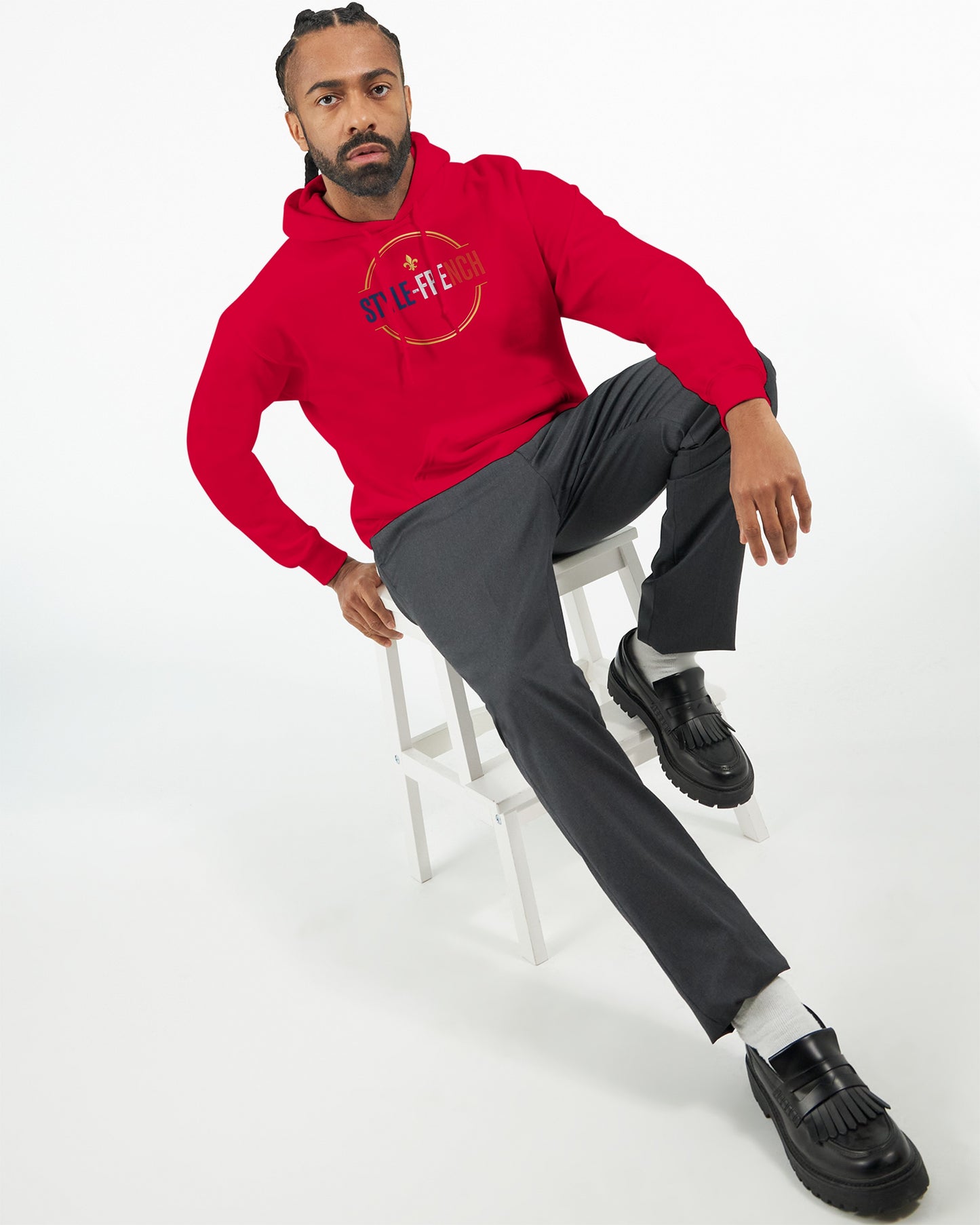 Sweat à capuche Debout la France pour homme – Hoodie premium en coton mélangé