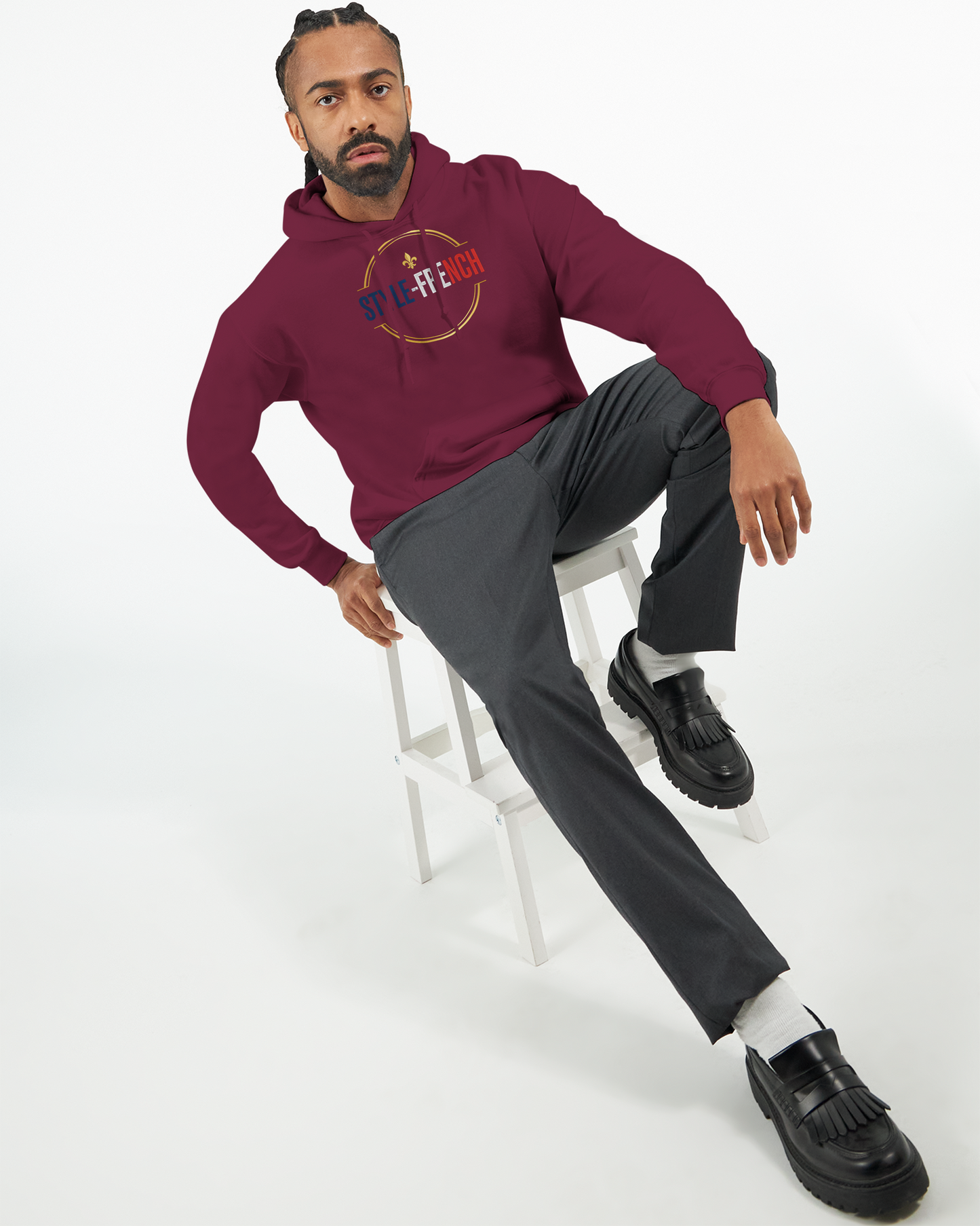 Sweat à Capuche Homme « Né en France » – Premium Confort et Style